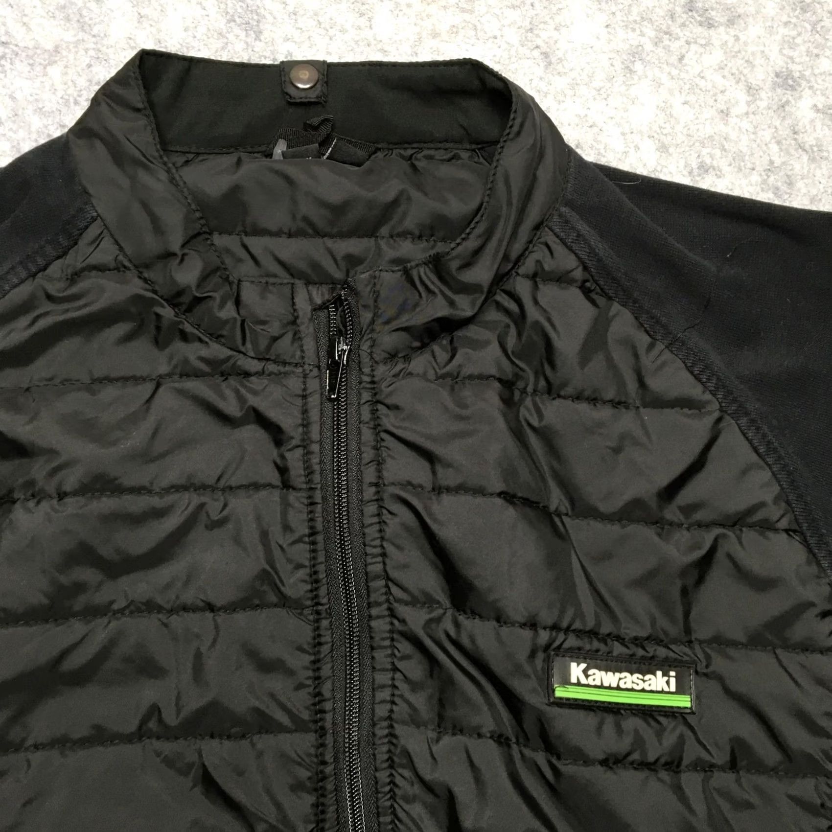 Vintage Kawasaki Jacket Mens M Black Green Quilted Liner Only Motorcycle Zip Z Size US M / EU 48-50 / 2 - 5 Thumbnail