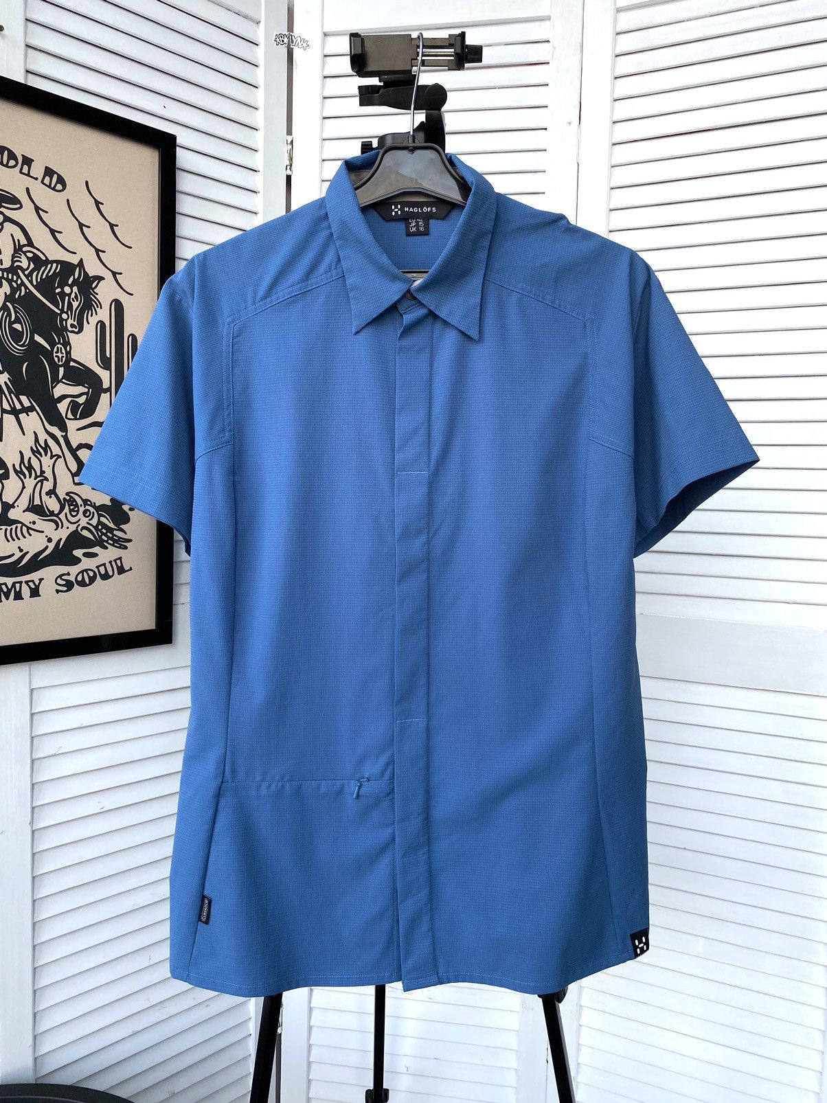 Haglofs × Vintage Vintage Haglofs Climatic Gore Tex Tech Button Up Shirt Size XL / US 12-14 / IT 48-50 - 1 Thumbnail