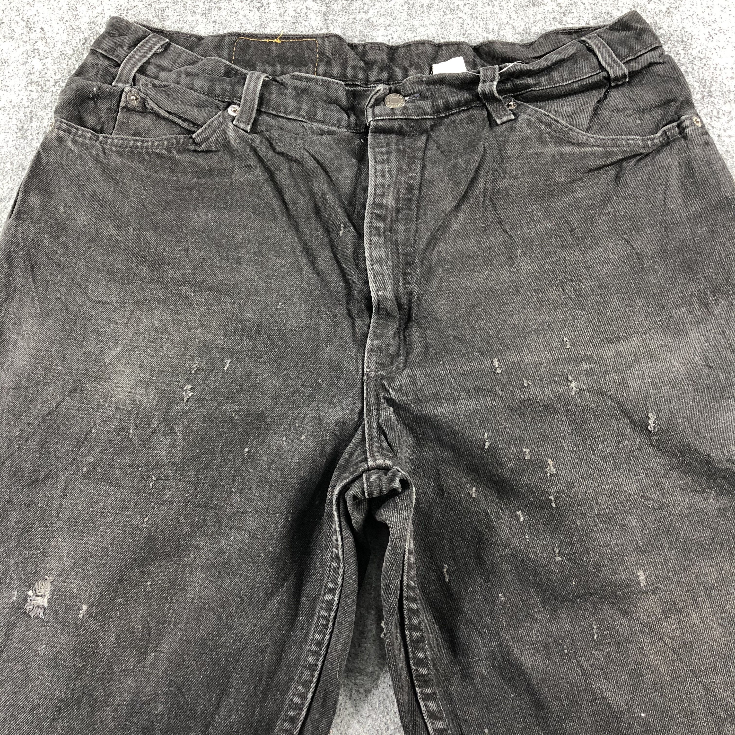 Levi's Vintage 90s Faded Black Levis 560 Jeans-J2408 Size US 37 - 3 Thumbnail