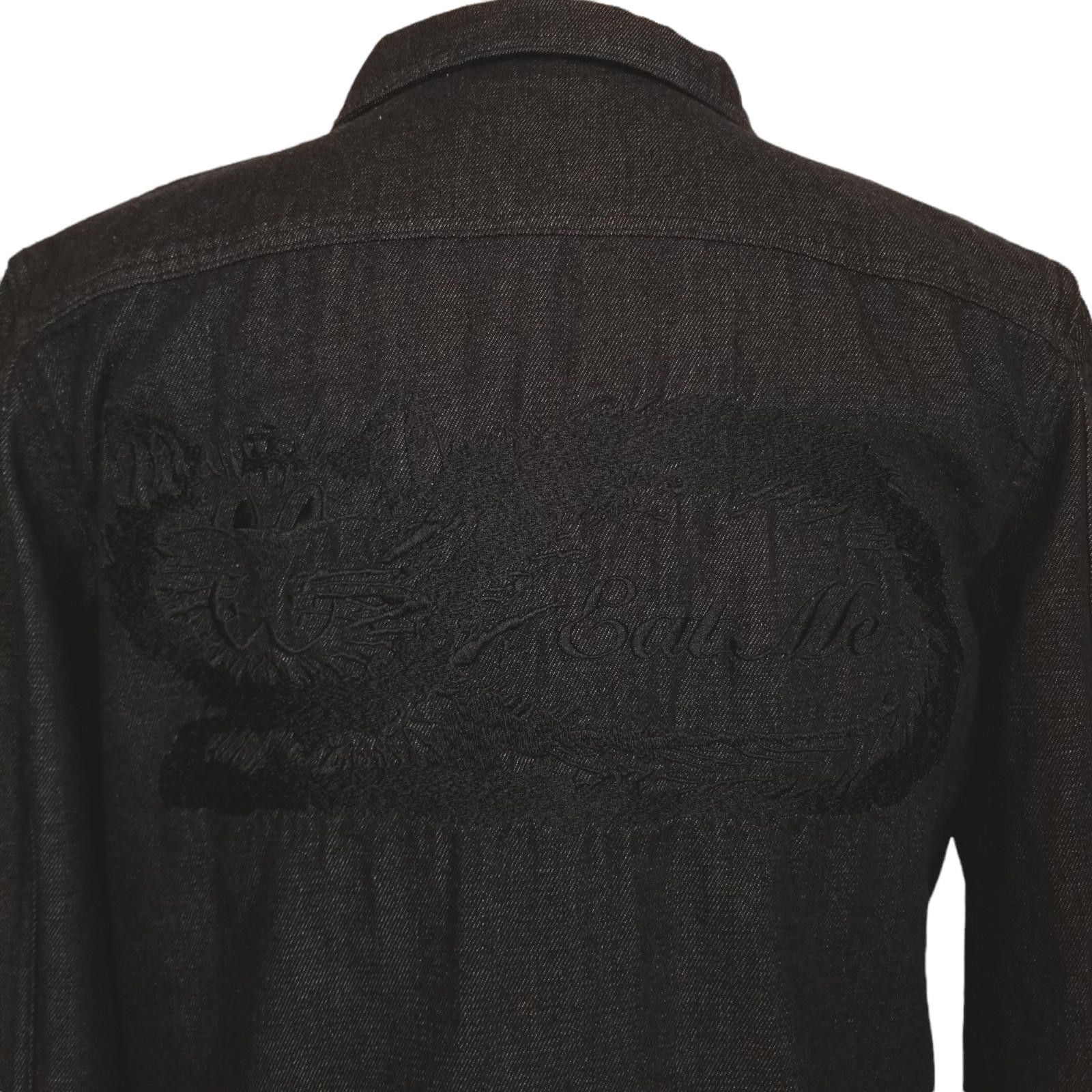RIPNDIP Ripndip Eat me Embroidered Denim Jean Jacket Black Sz Medium Size US M / EU 48-50 / 2 - 2 Thumbnail