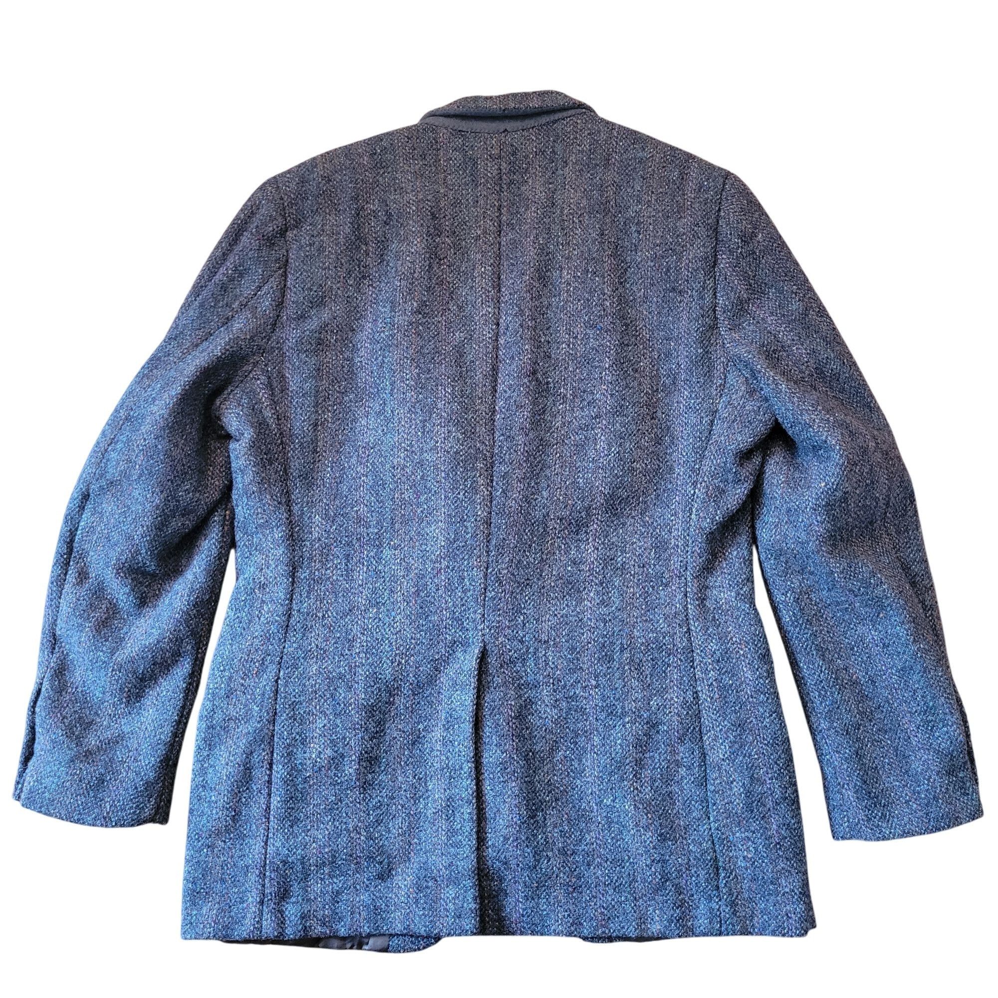 Harris Tweed Harris Tweed Handwoven Gray Wool Blazer Jacket Vintage Britt Size 44R - 5 Thumbnail