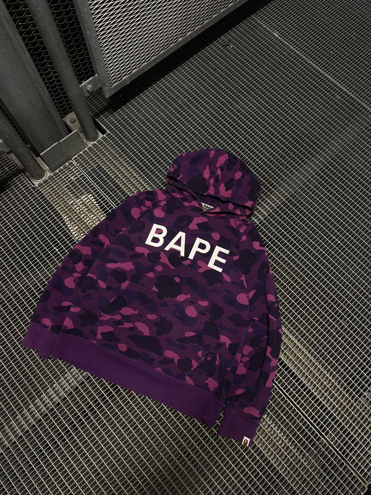Bape BAPE hoodie with front logo Purple & black Size US M / EU 48-50 / 2 - 1 Thumbnail