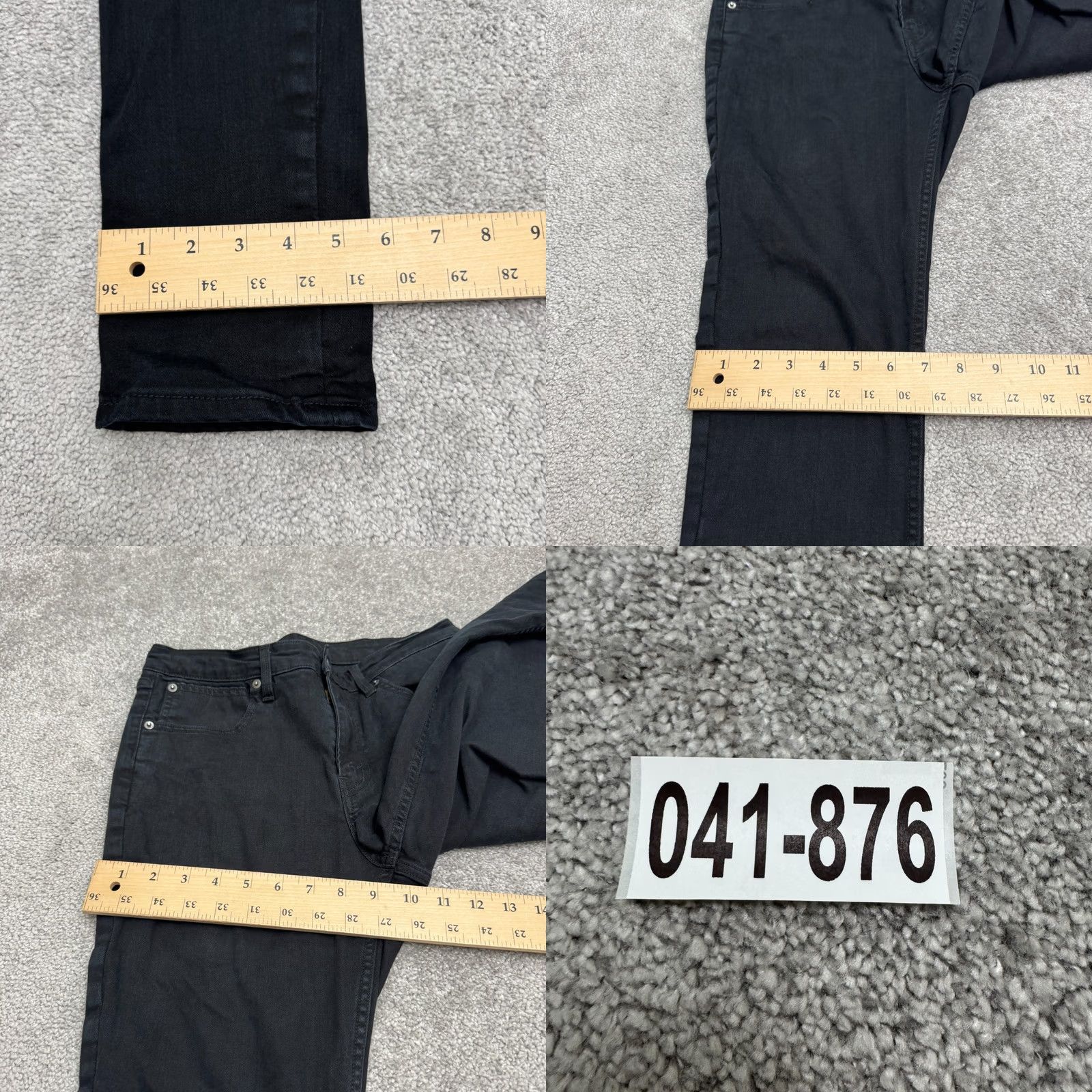 Levi's Levi's 512 Slim Fit Taper Denim Jeans Womens 30x32 Black Cotton Blend Stretch Size 30" / US 8 / IT 44 - 10 Thumbnail
