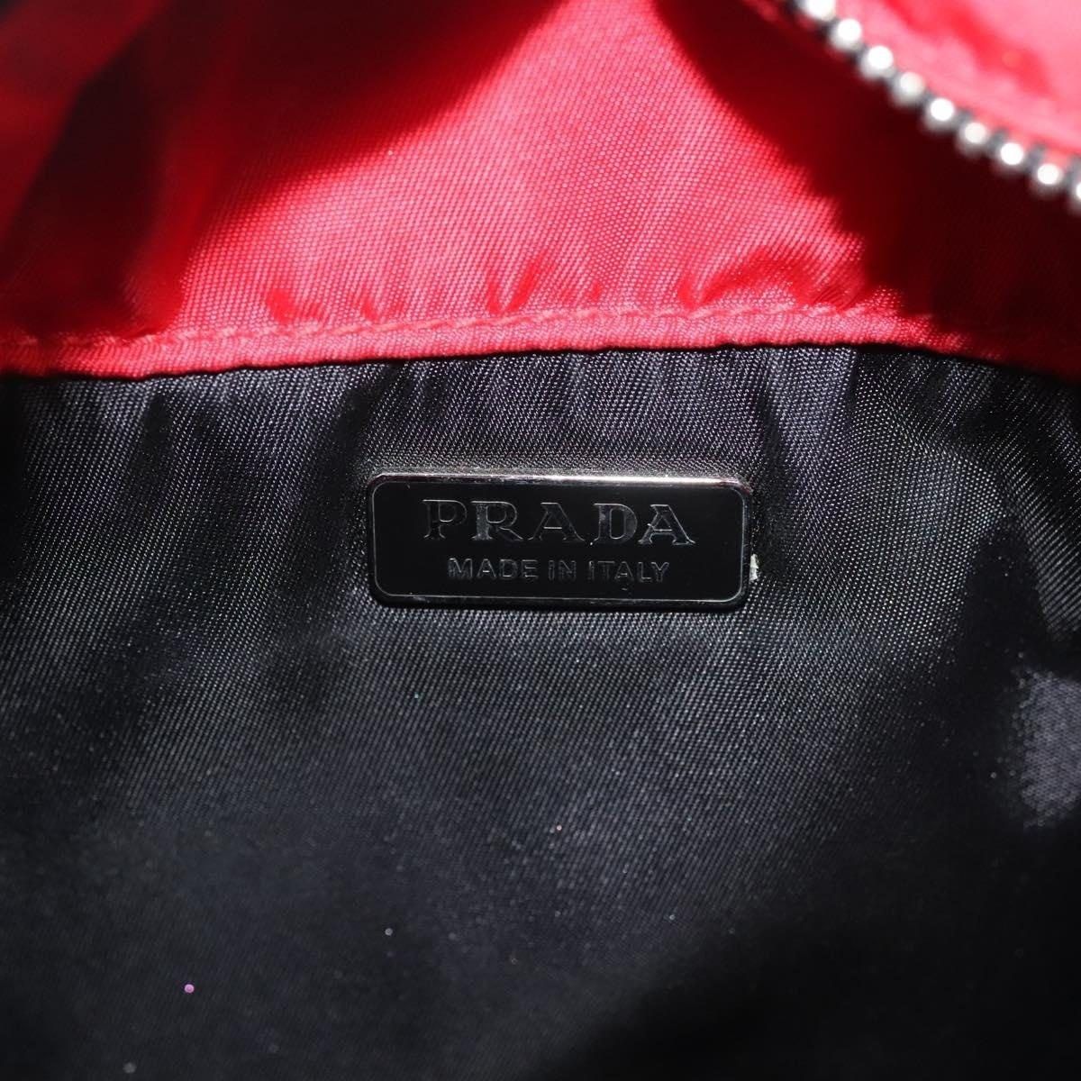 Prada Prada Nylon Handbag Red Size ONE SIZE - 8 Thumbnail