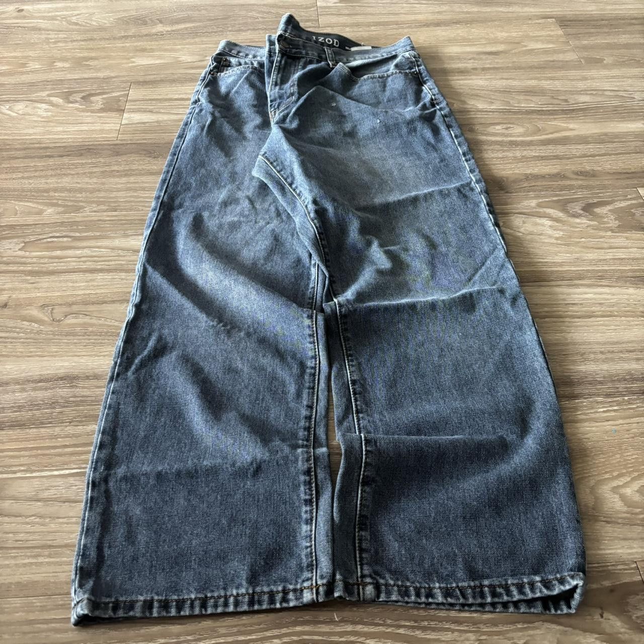 Vintage Crazy Vintage Y2K/2000s Grunge Dark Wash Skater Denim Jeans! 38x30 Size US 38 / EU 54 - 3 Thumbnail