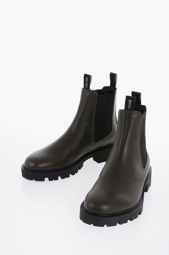 Celine Leather MARGARET Chelsea Boots with Tank Sole Size US 6 / EU 39 - 1 Thumbnail