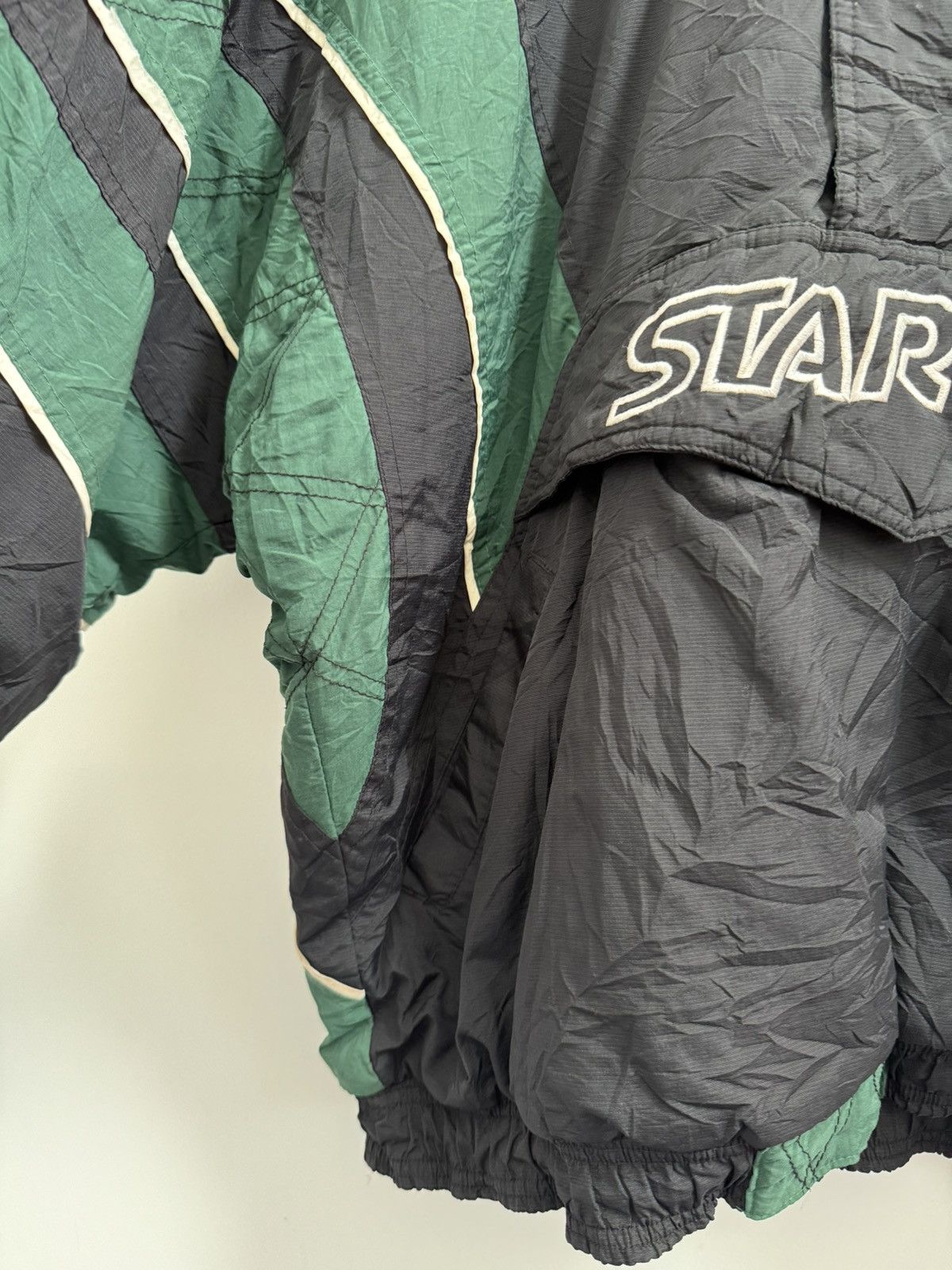 Starter Vintage 90's Starter Big Logo Embroidery Jacket Pullover Size US XL / EU 56 / 4 - 4 Thumbnail