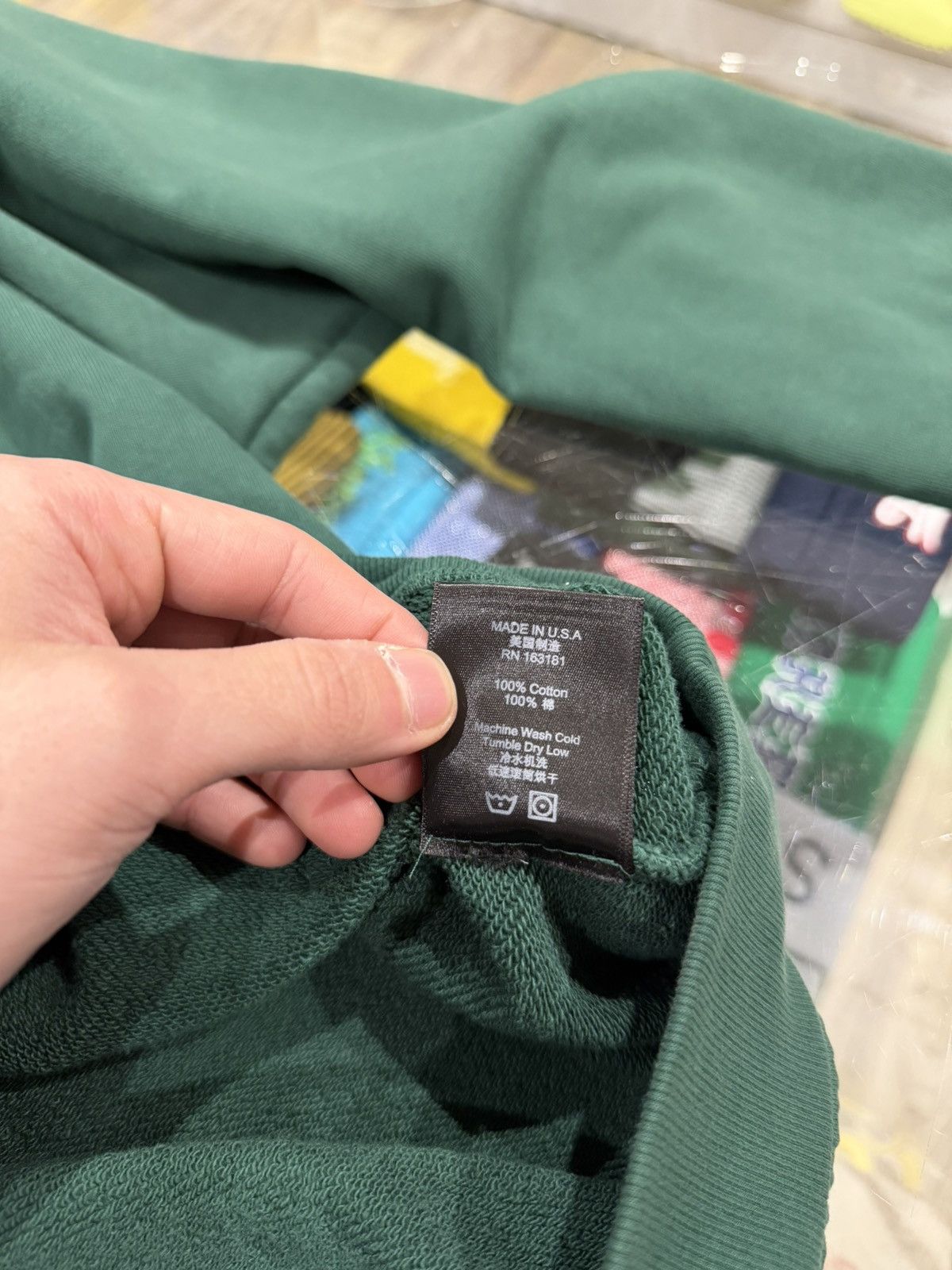 Rhude Rhude Raglan Zip Hoodie Green Size: L Size US L / EU 52-54 / 3 - 7 Thumbnail
