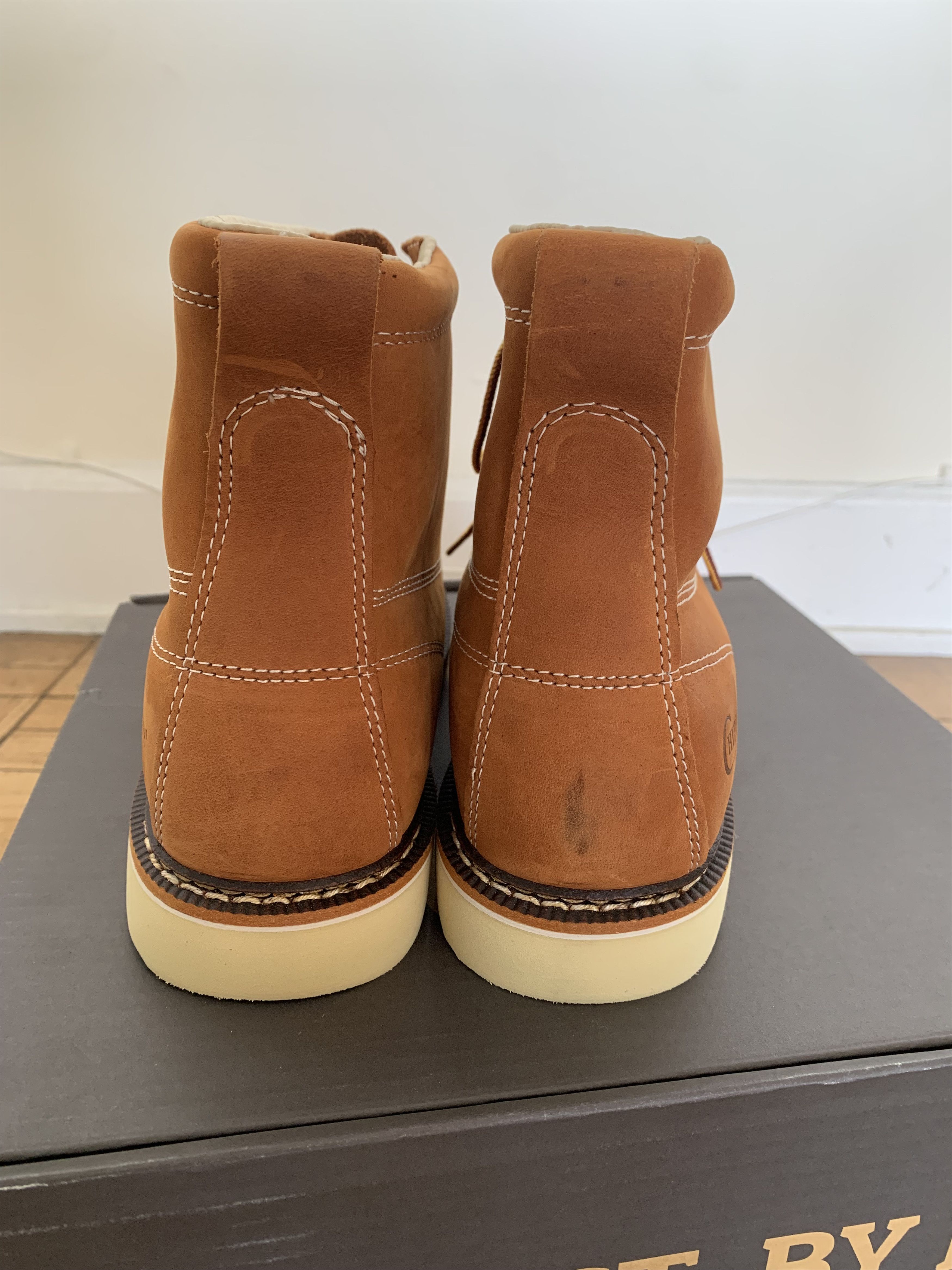 Chippewa Men's Edge Walker Moc-Toe Leather Boots Size 11.5 D