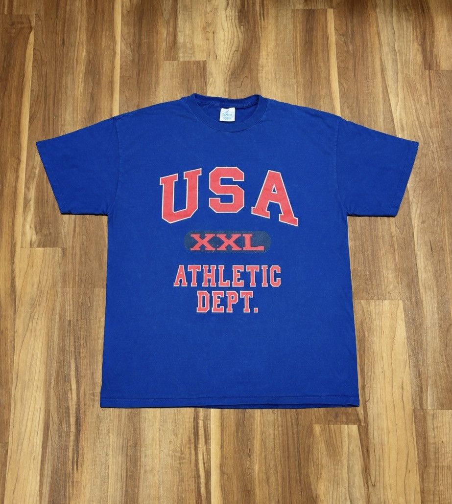 Tultex Vintage 90s Tultex USA Athletic Dept. Tee Size US XXL / EU 58 / 5 - 1 Thumbnail