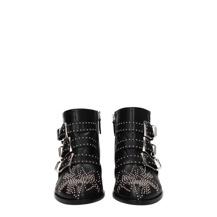 Chloe ob1o1e1024 Leather Ankle Boots in Black Size US 5.5 / IT 35.5 - 3 Thumbnail