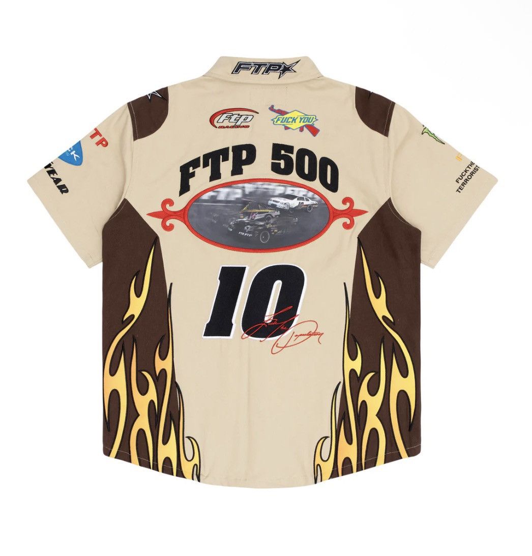 Fuck The Population FuckThePopulation Raceway Button Up Tan Large New Presale Size US L / EU 52-54 / 3 - 2 Thumbnail