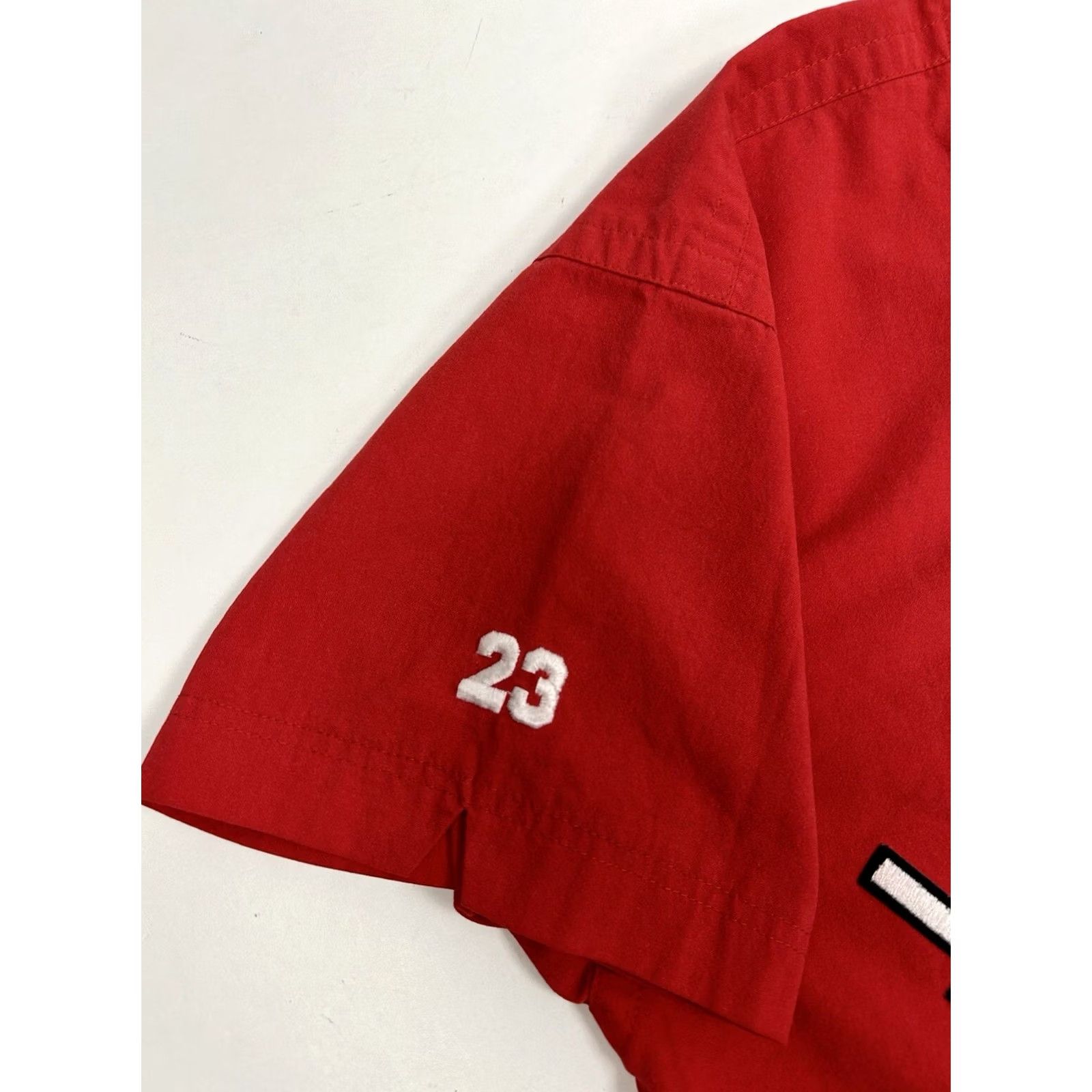 Nike VINTAGE Nike Air Jordan Spellout Logo Baseball Jersey & Matching Shorts Set XL/L Size US XL / EU 56 / 4 - 4 Thumbnail