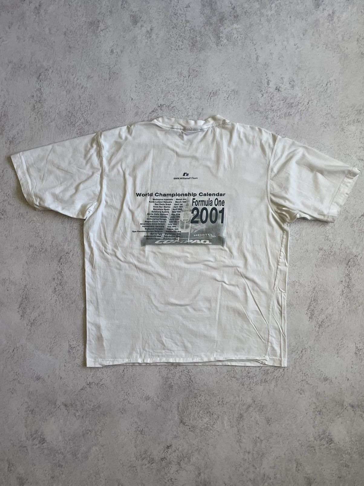 Vintage Formula One Vintage Racing T Shirt 2001 BMW WilliamsF1 Size US XXL / EU 58 / 5 - 3 Thumbnail