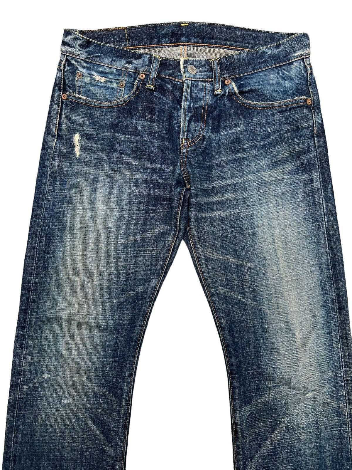 Eternal Pivk💥Eternal Japan Distressed Lowrise Denim Jeans 33x33 Size 33" - 4 Thumbnail