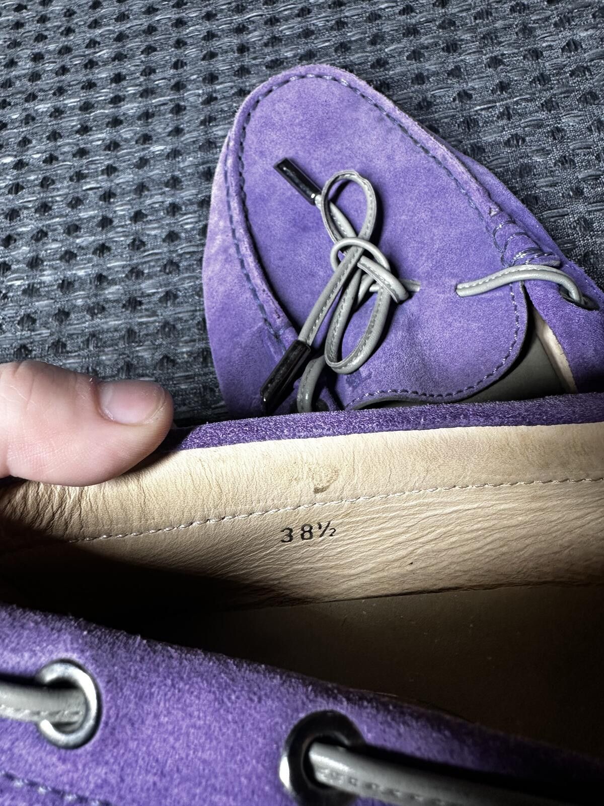 Tod's Tod's Purple Suede Moccasin Loafers Size US 8 / IT 38 - 5 Thumbnail