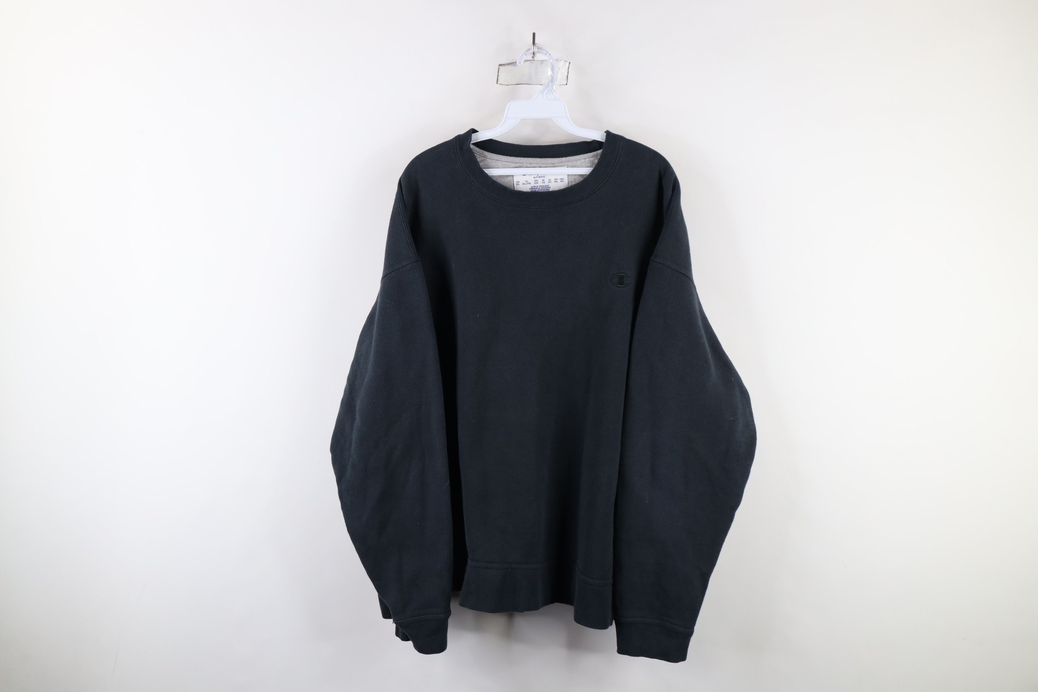 Champion × Vintage Vintage Champion Faded Monochrome Crewneck Sweatshirt Black Size US XXL / EU 58 / 5 - 1 Thumbnail