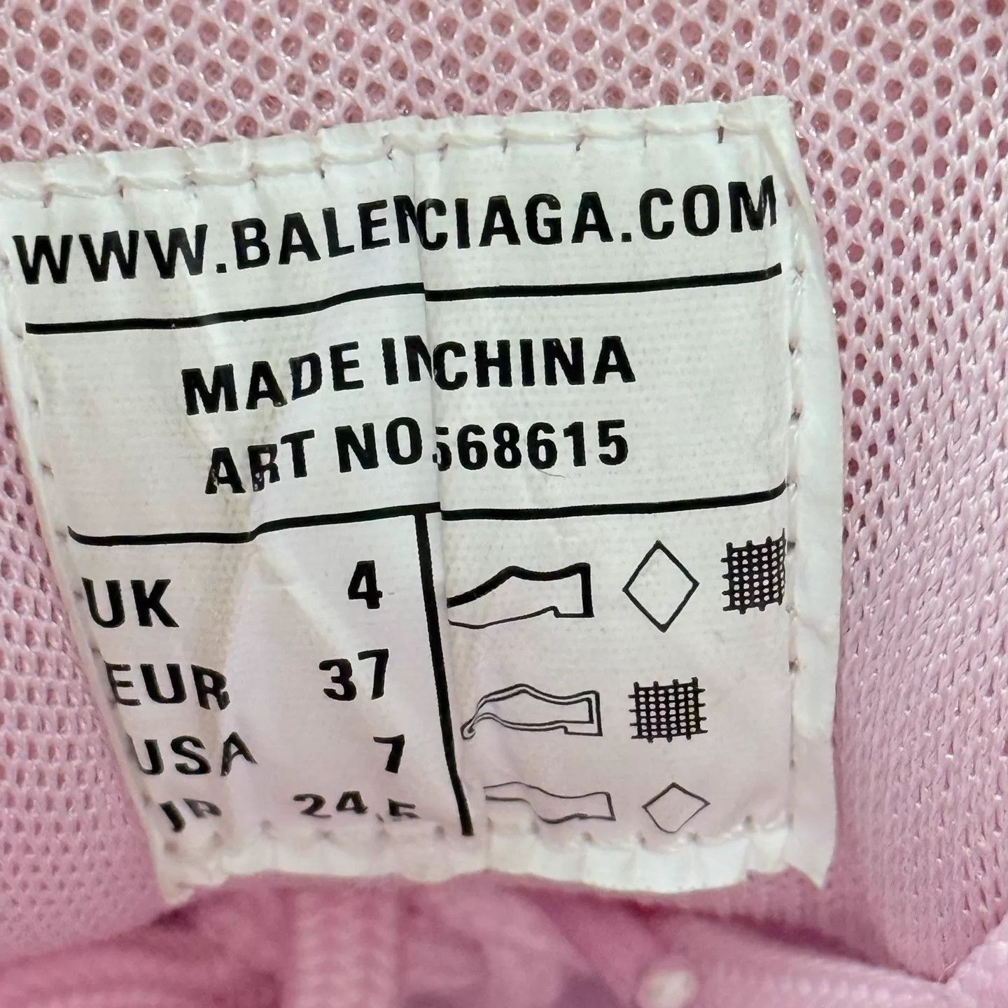 Balenciaga Balenciaga Track 2.0 White/Pink Lace-up Sneakers 37 New Size US 6.5 / IT 36.5 - 4 Thumbnail