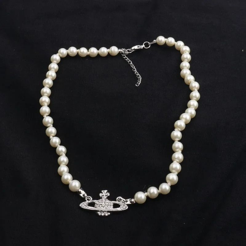 Vintage Saturn Pearl Necklace Size ONE SIZE - 1 Thumbnail