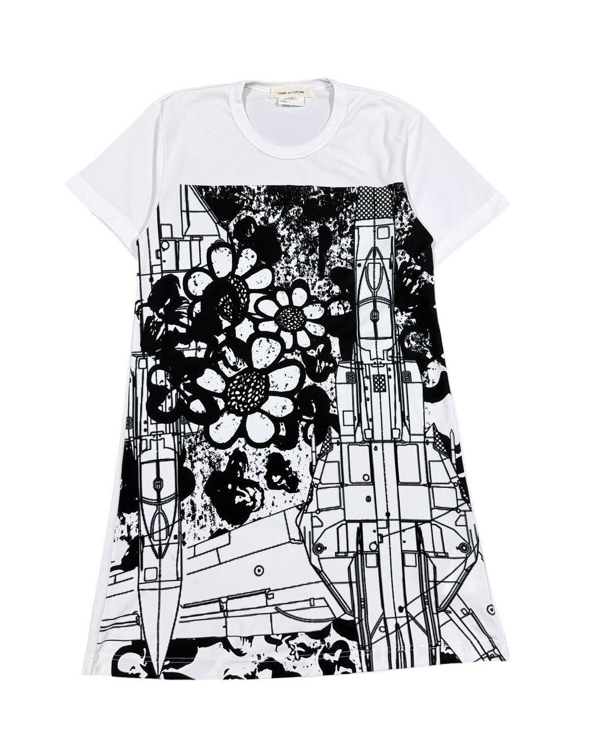 Comme des Garcons AD2017 Comme Des Garcons Graphics Print Mesh Long T-Shirt Size S / US 4 / IT 40 - 2 Thumbnail