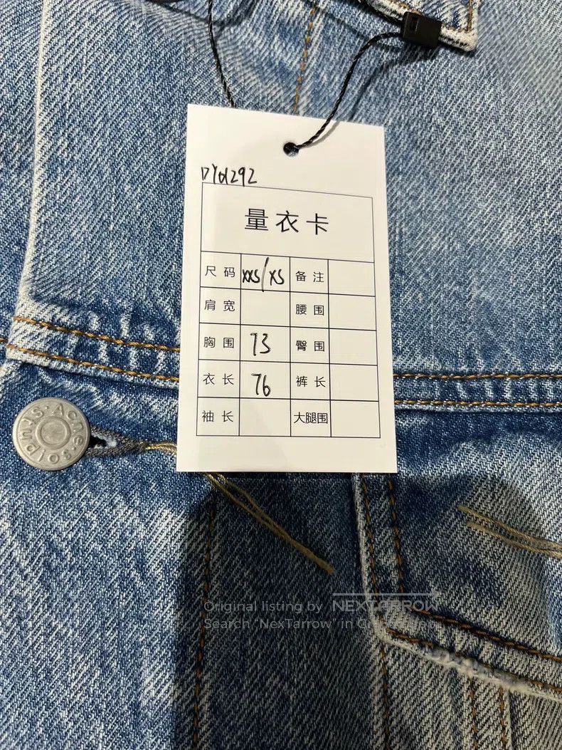 Acne Studios Acne Studios Blue Vintage Washed Distressed Denim Jacket Size XS / US 0-2 / IT 36-38 - 3 Thumbnail