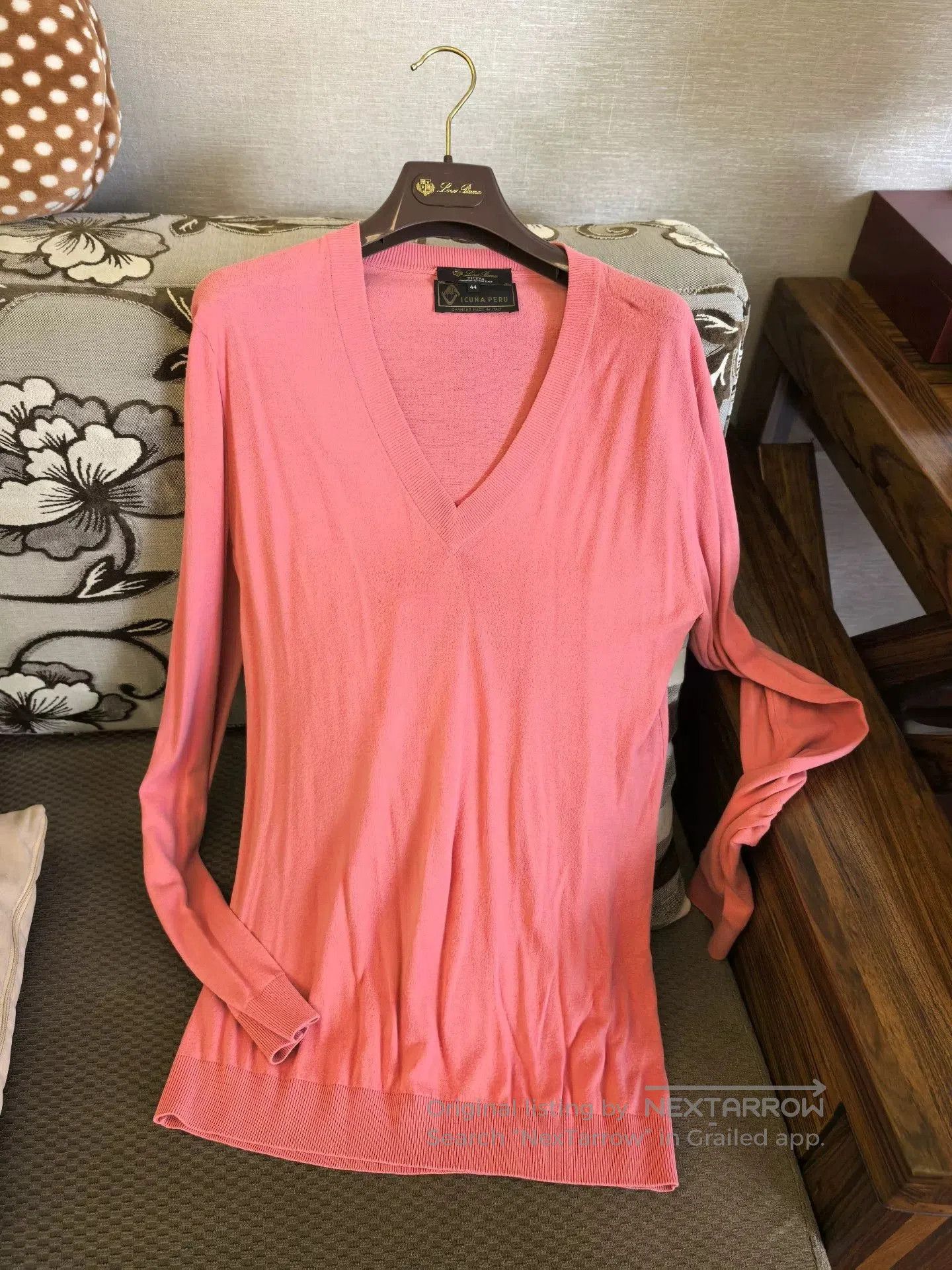 Loro Piana Loro Piana Vicuna Pink Knit Sweater. Size US XL / EU 56 / 4 - 4 Thumbnail