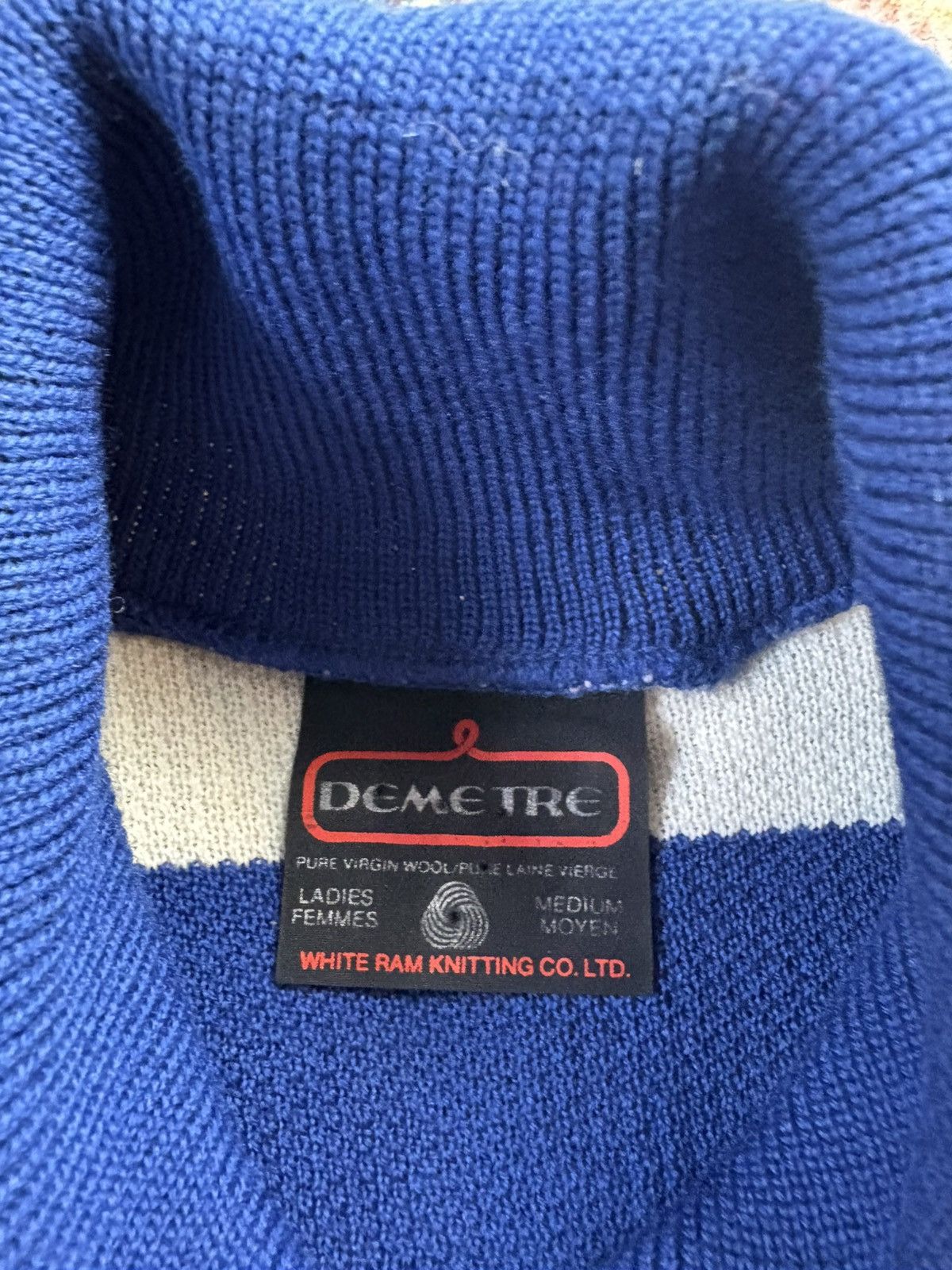 Vintage Vintage 80s Demetre Shawl Neck Sweater Medium Size M / US 6-8 / IT 42-44 - 3 Thumbnail