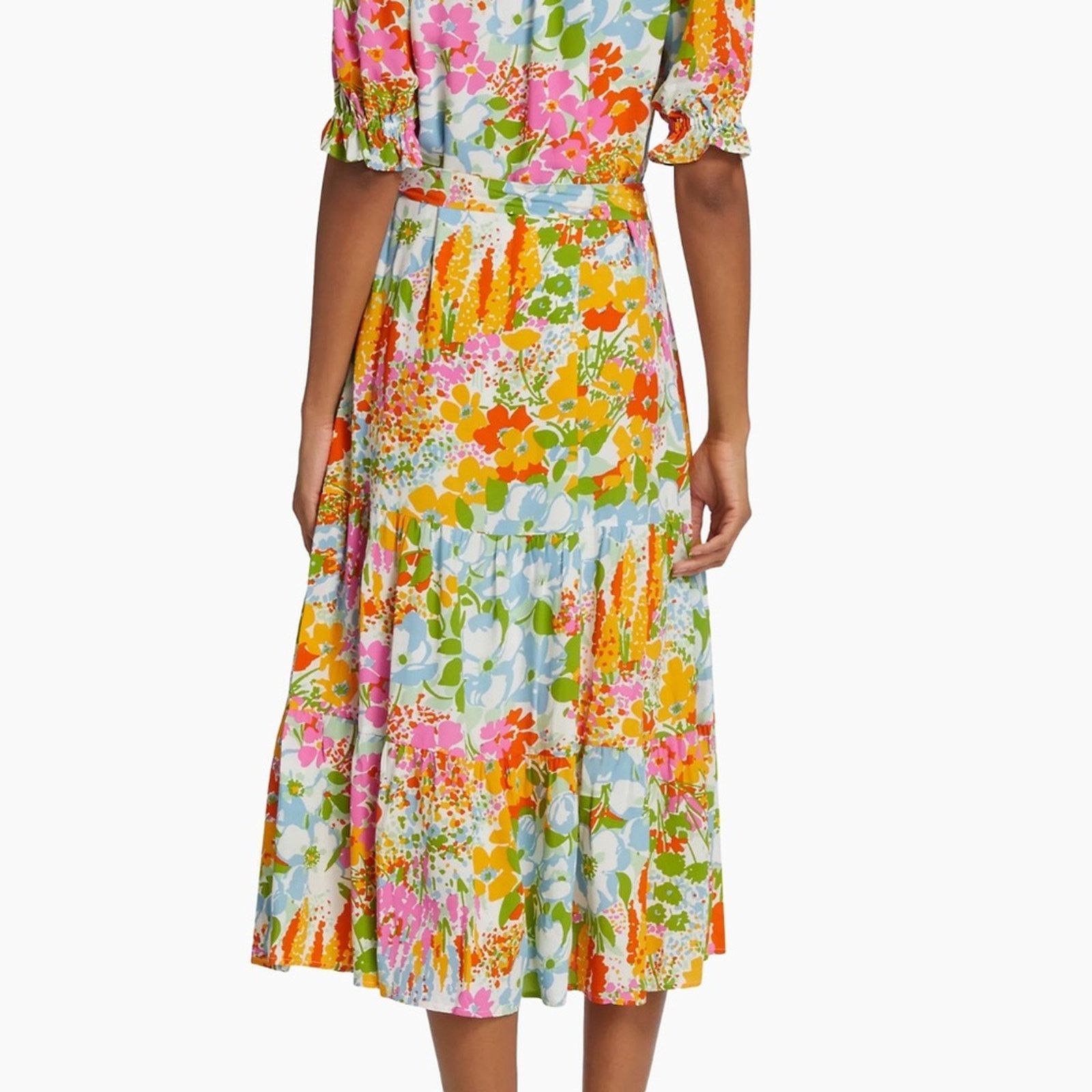Rails NWT Rails Eliana Day Garden Floral Belted Midi Dress sz XS Size XS / US 0-2 / IT 36-38 - 3 Thumbnail
