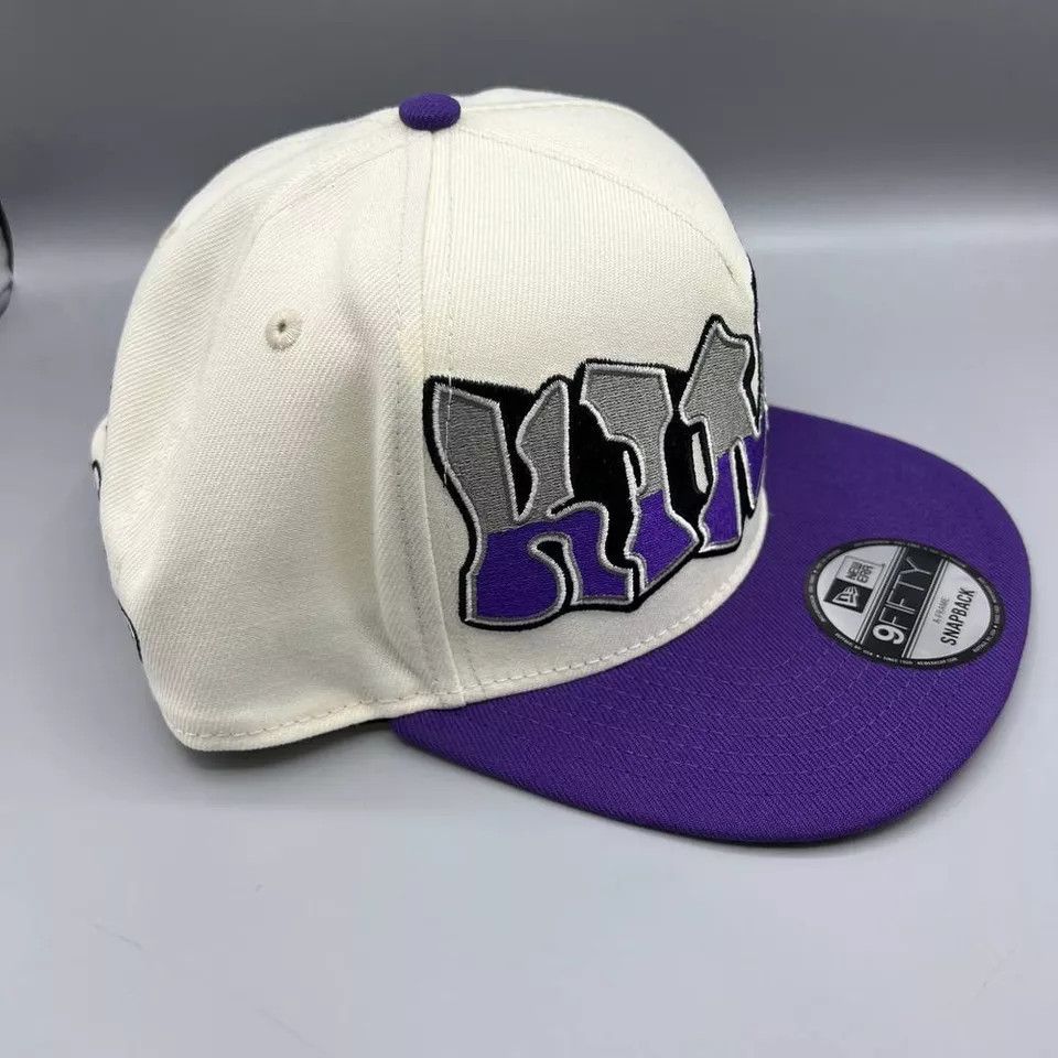 New Era × Vintage Sacramento Kings Hat Men Graffiti Retro Snap Back A-Frame Size ONE SIZE - 3 Thumbnail