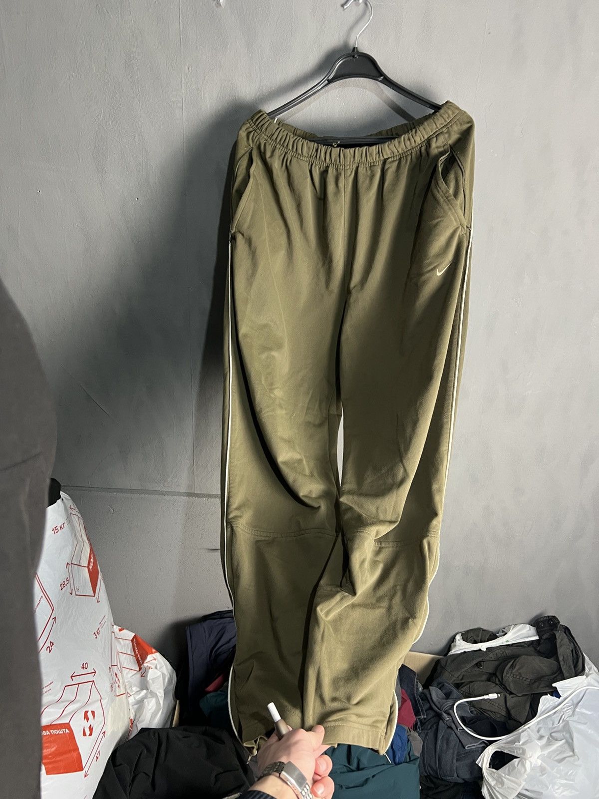 Nike Vintage Nike Cotton Track Pants Size US 34 / EU 50 - 1 Thumbnail