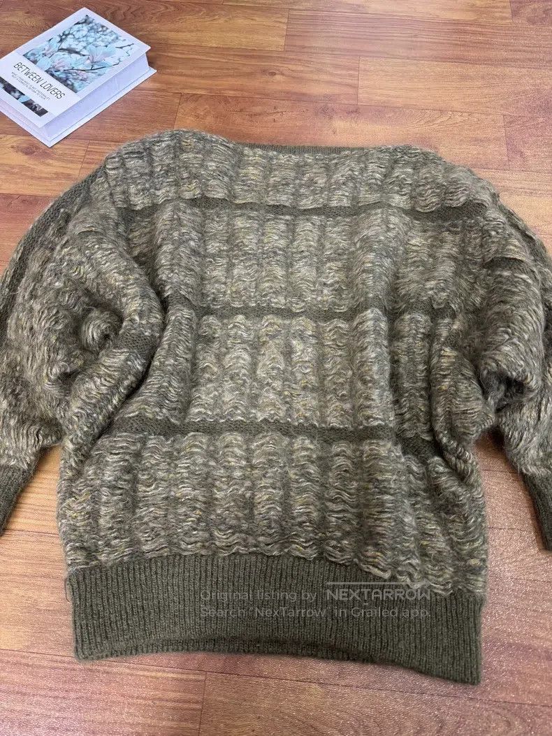 Issey Miyake Issey Miyake Army Green Knit Sweater Size M / US 6-8 / IT 42-44 - 6 Thumbnail