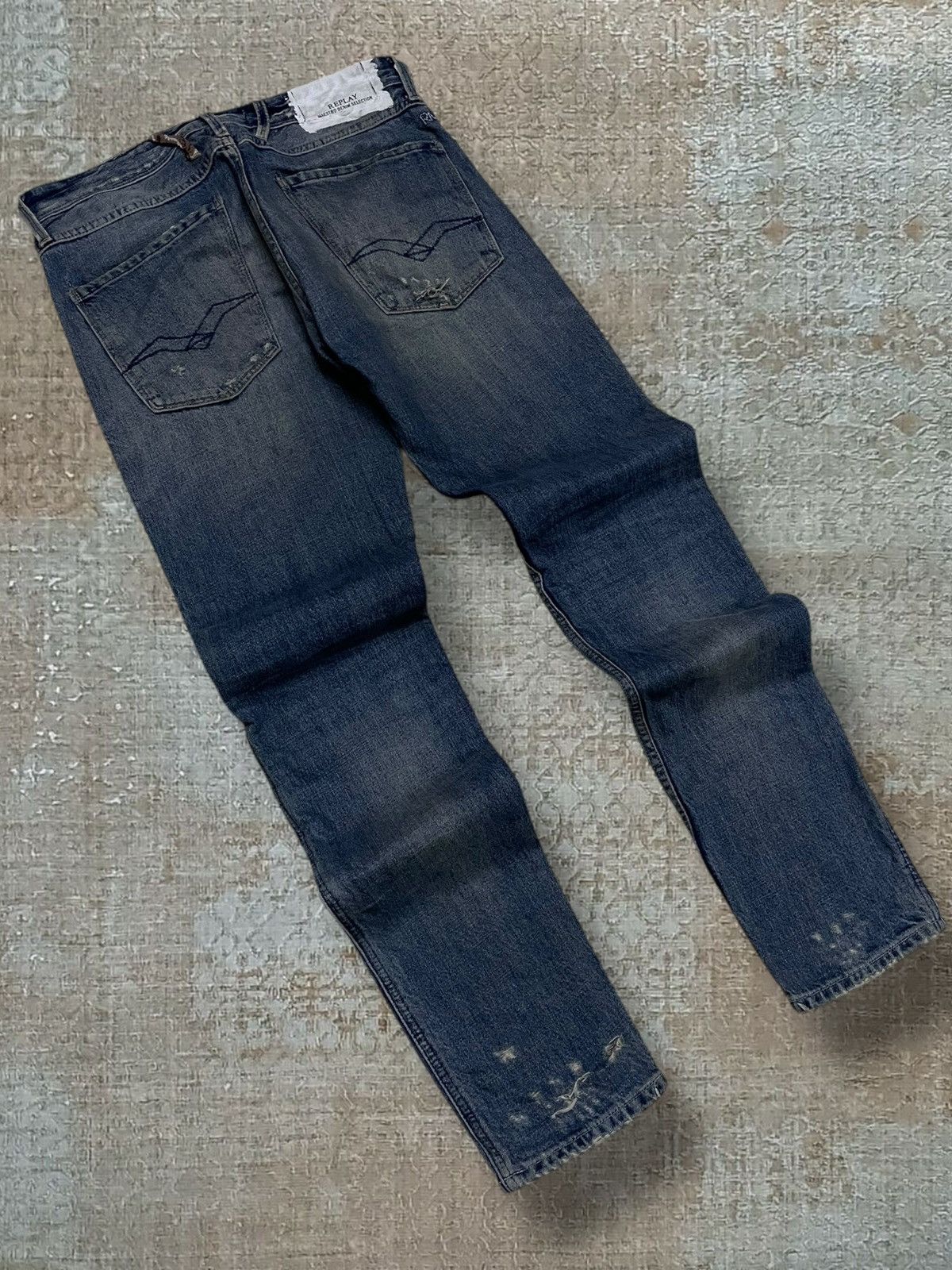 Japanese Brand Vintage Designer Replay Mestro Distressed Bandana Denim Size US 30 / EU 46 - 9 Thumbnail