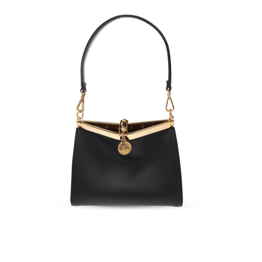 Etro ETRO Vela Small Black Leather Shoulder Bag New And Authenti Size ONE SIZE - 1 Thumbnail