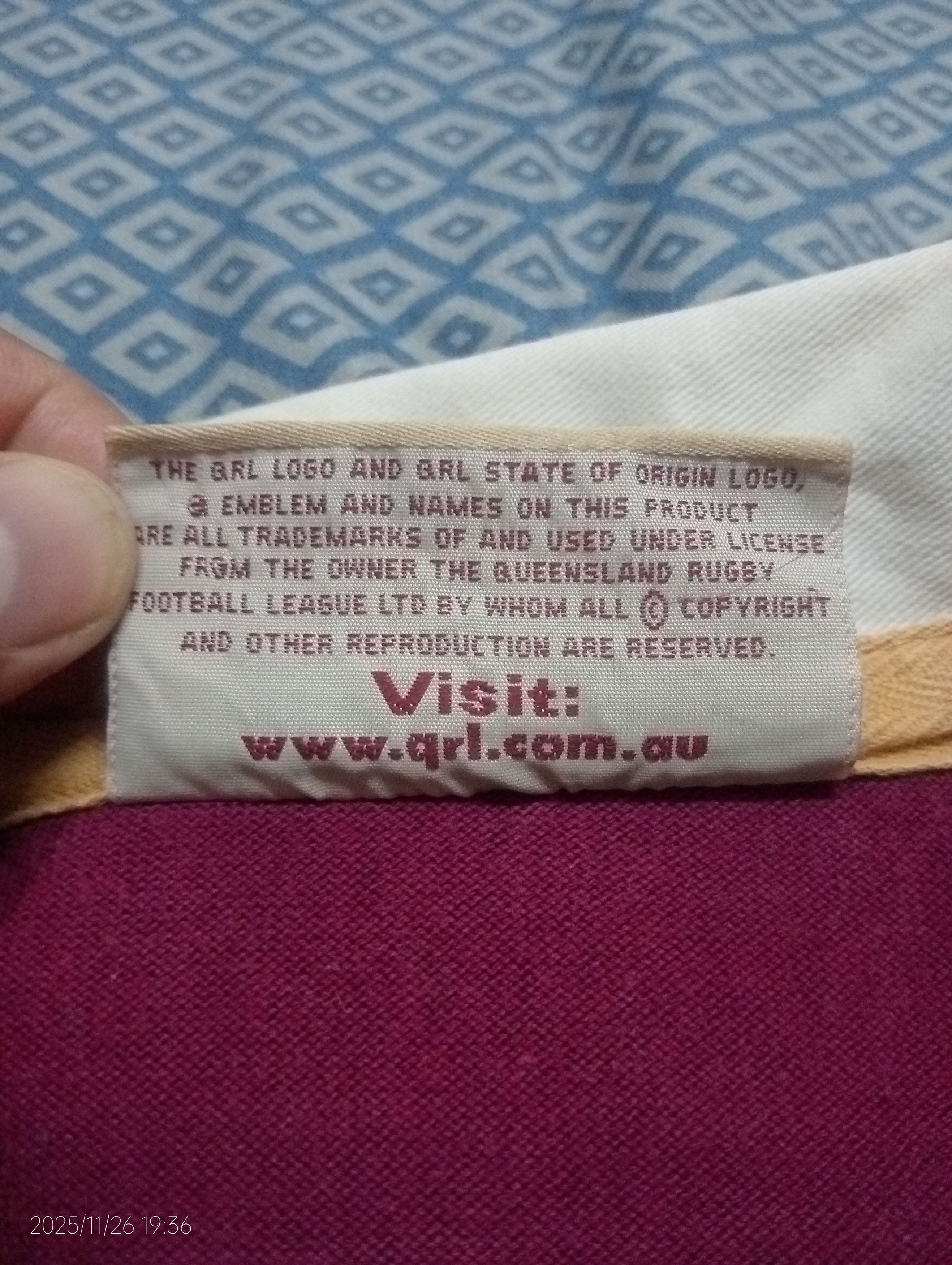 Canterbury of New Zealand Vintage CONZ Queensland State of Origin Polo Rugby Jersey Size US S / EU 44-46 / 1 - 9 Thumbnail