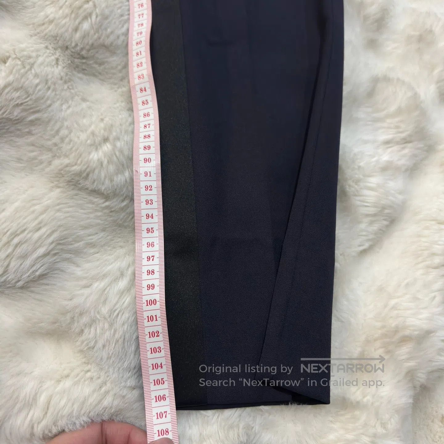 Saint Laurent Paris Saint Laurent Paris Deep Blue Smoking Trousers| Size US 34 / EU 50 - 9 Thumbnail