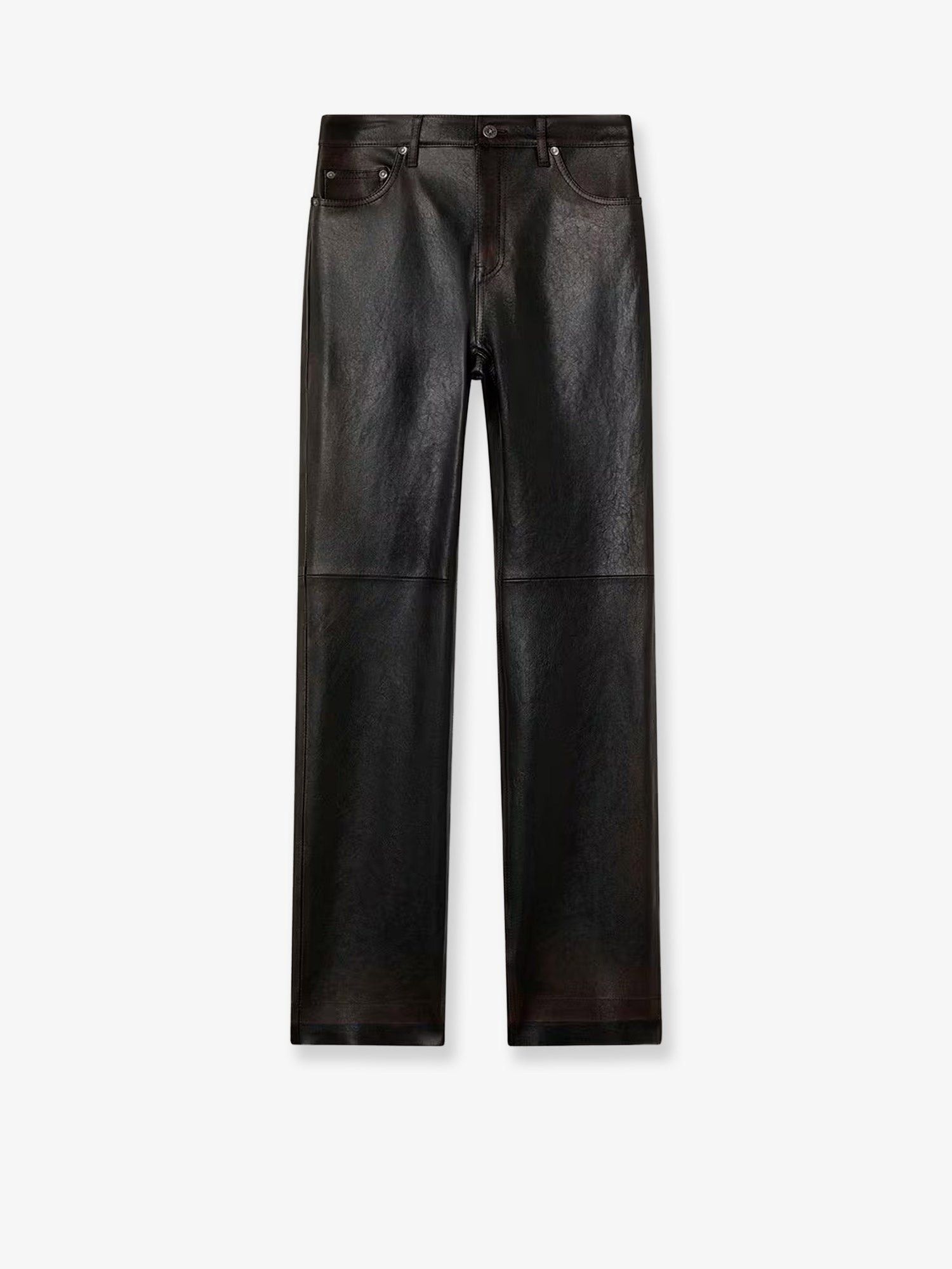 Golden Goose Peg Leather Trousers Size 28" / US 6 / IT 42 - 1 Thumbnail