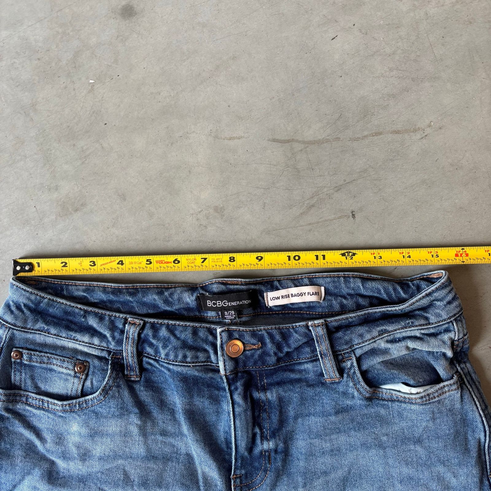 Vintage Vintage faded washed baggy flared denim jeans Size US 30 / EU 46 - 3 Thumbnail