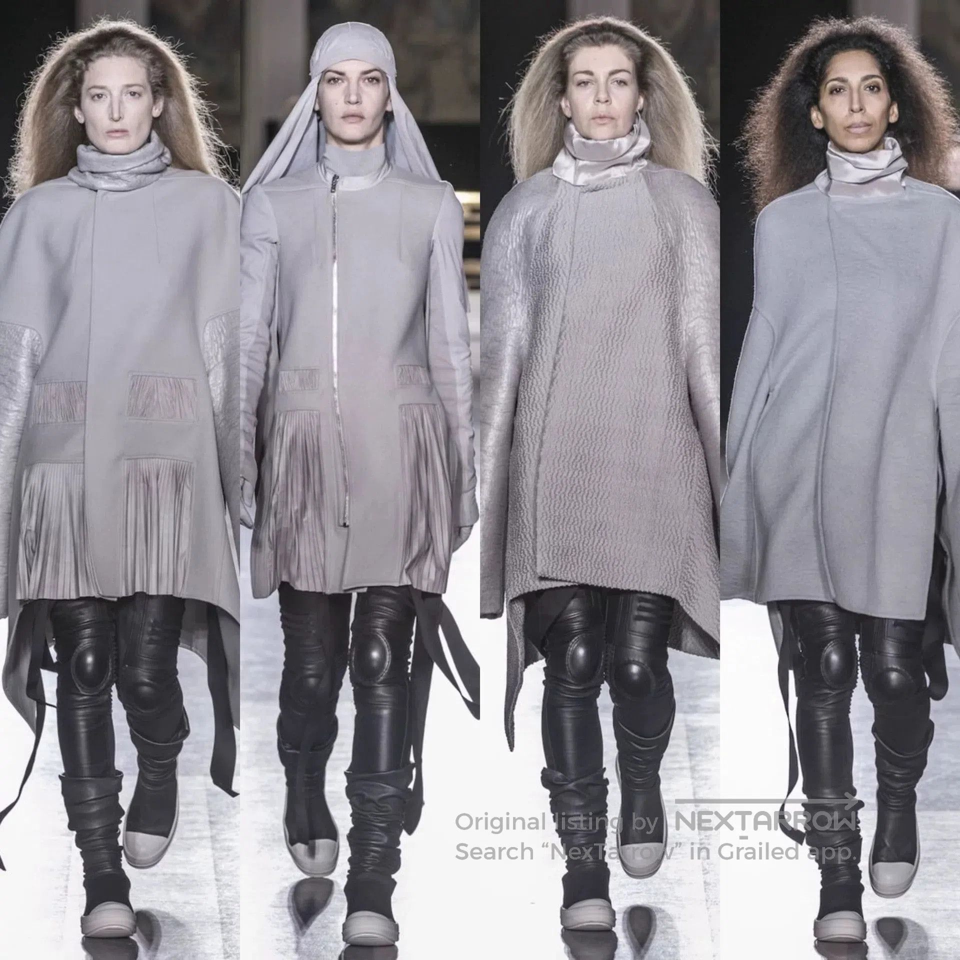 rick owens 14fw leather motorcycle leggings.