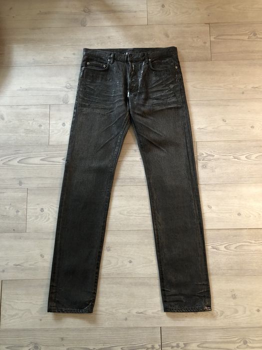 Dior Dior Homme Wax Coated Denim Jeans | Grailed