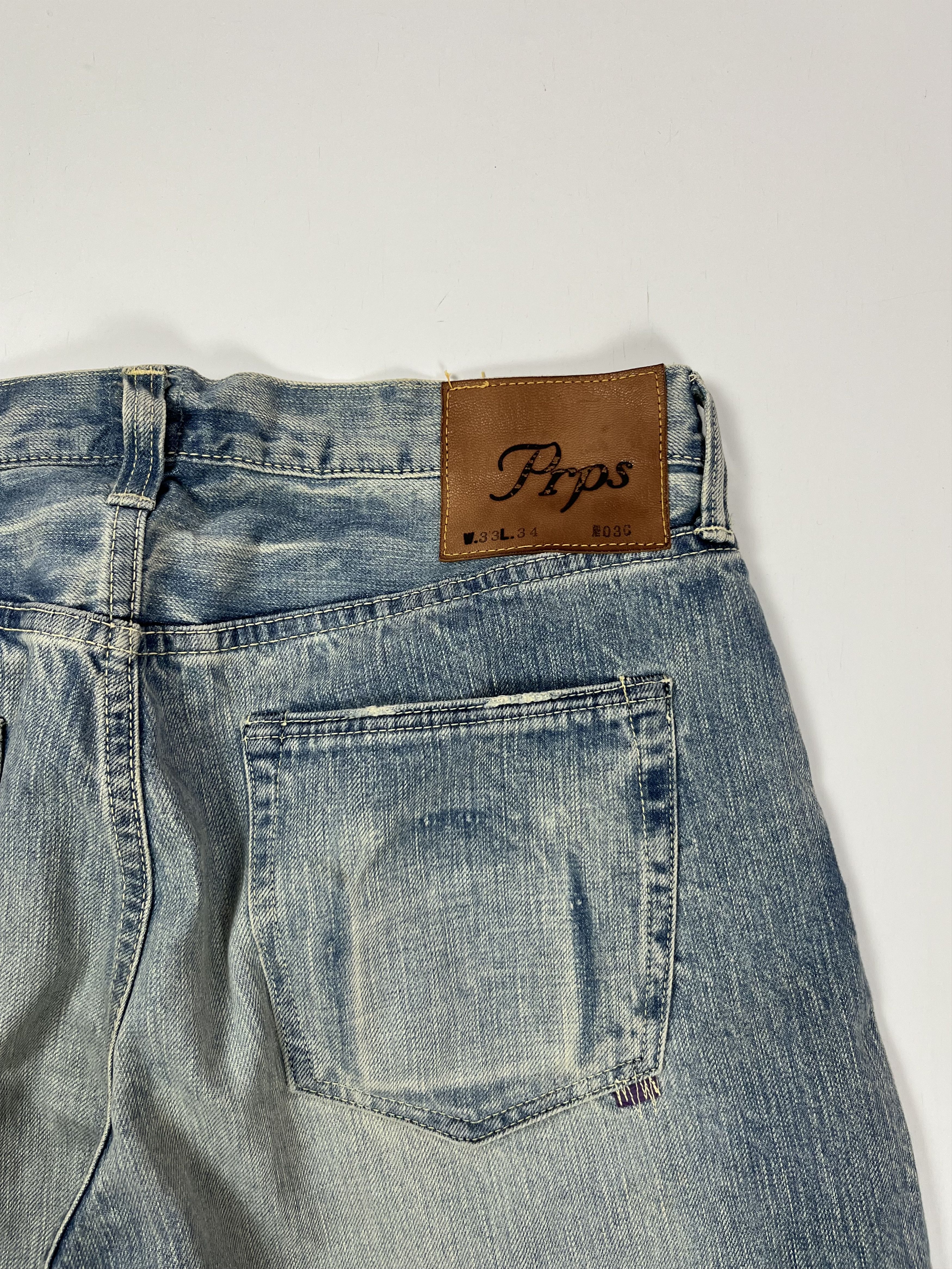 Prps Prps Japan Denim Jeans Selvedge Size W33 L34 Distressed Size US 33 - 9 Thumbnail