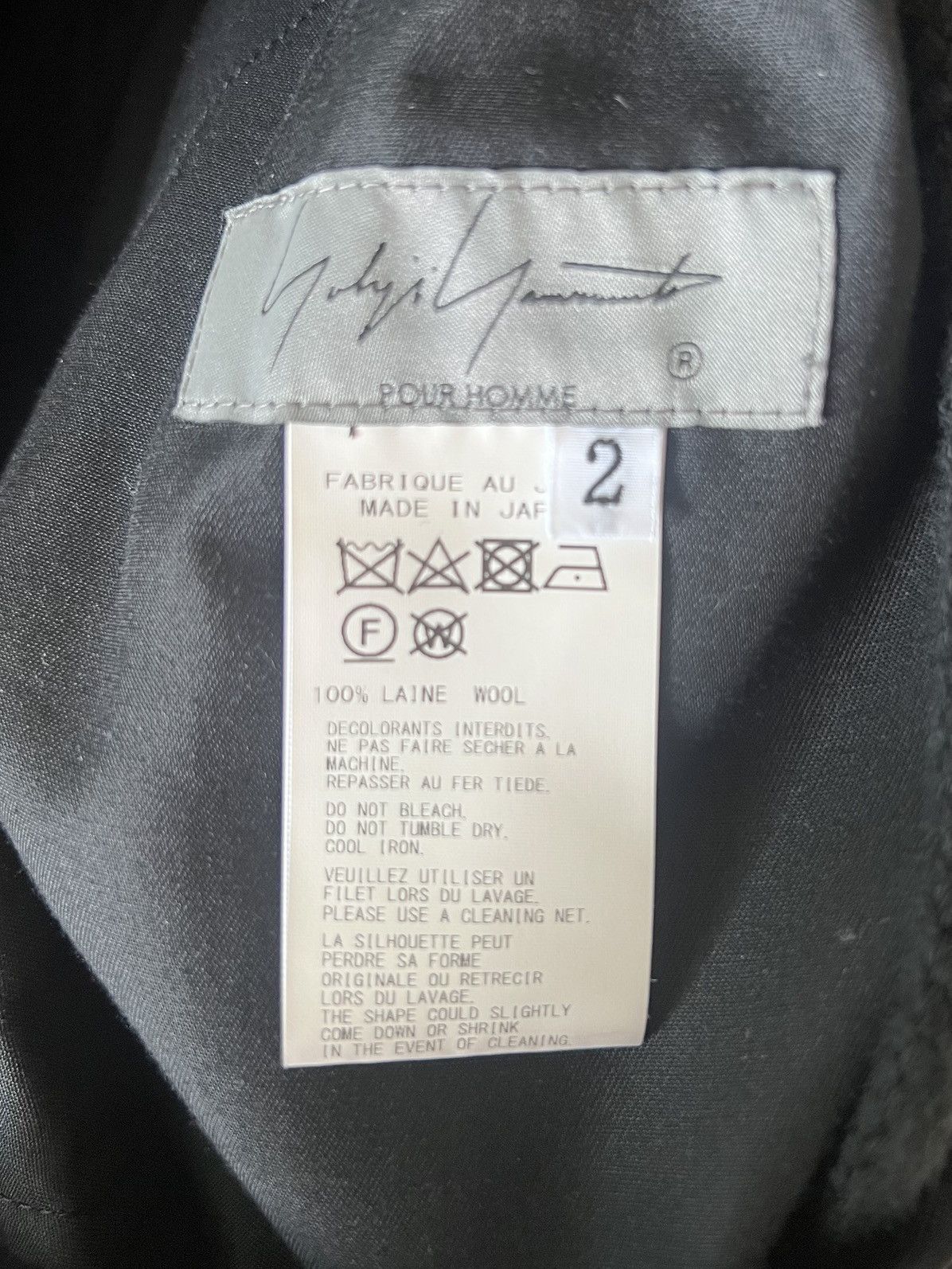 Yohji Yamamoto Yohji Yamamoto Pour Homme - W/GABARDINE FRONT TUCK PANTS Size US 30 / EU 46 - 21 Thumbnail