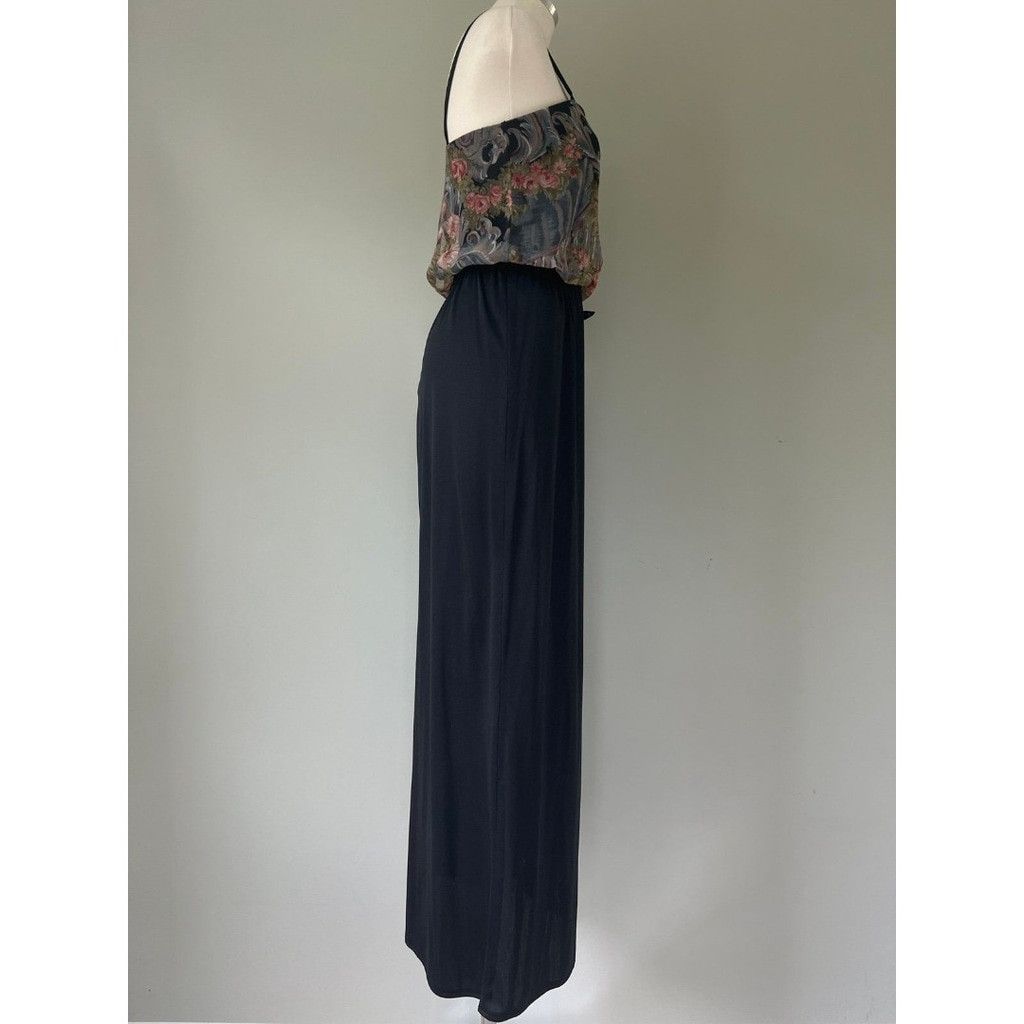 Vintage 1970s Vtg Long Boho Maxi Dress | Matthew Jo.Ed Sophisticates Size L / US 10 / IT 46 - 4 Thumbnail