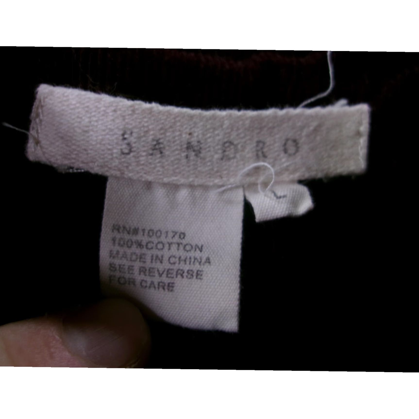 Sandro Sandro Corduroy Jacket Womens Medium Maroon Ruffled Boho Chic Casual Fall Spring Layering Snap Size M / US 6-8 / IT 42-44 - 6 Thumbnail