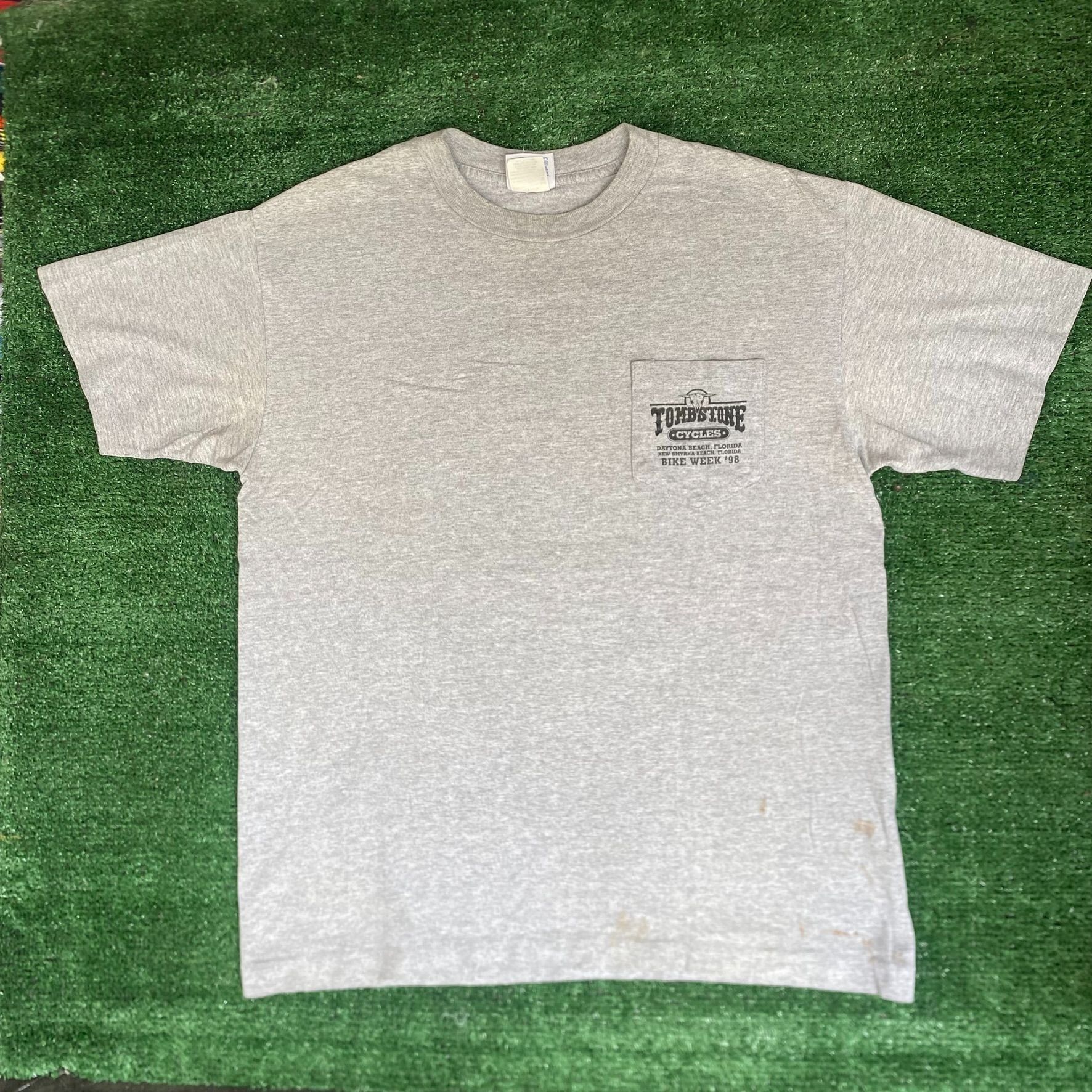 TEE JAYS Vintage 90s Western Biker Shirt Motorcycle Saloon Tee Size US L / EU 52-54 / 3 - 5 Thumbnail