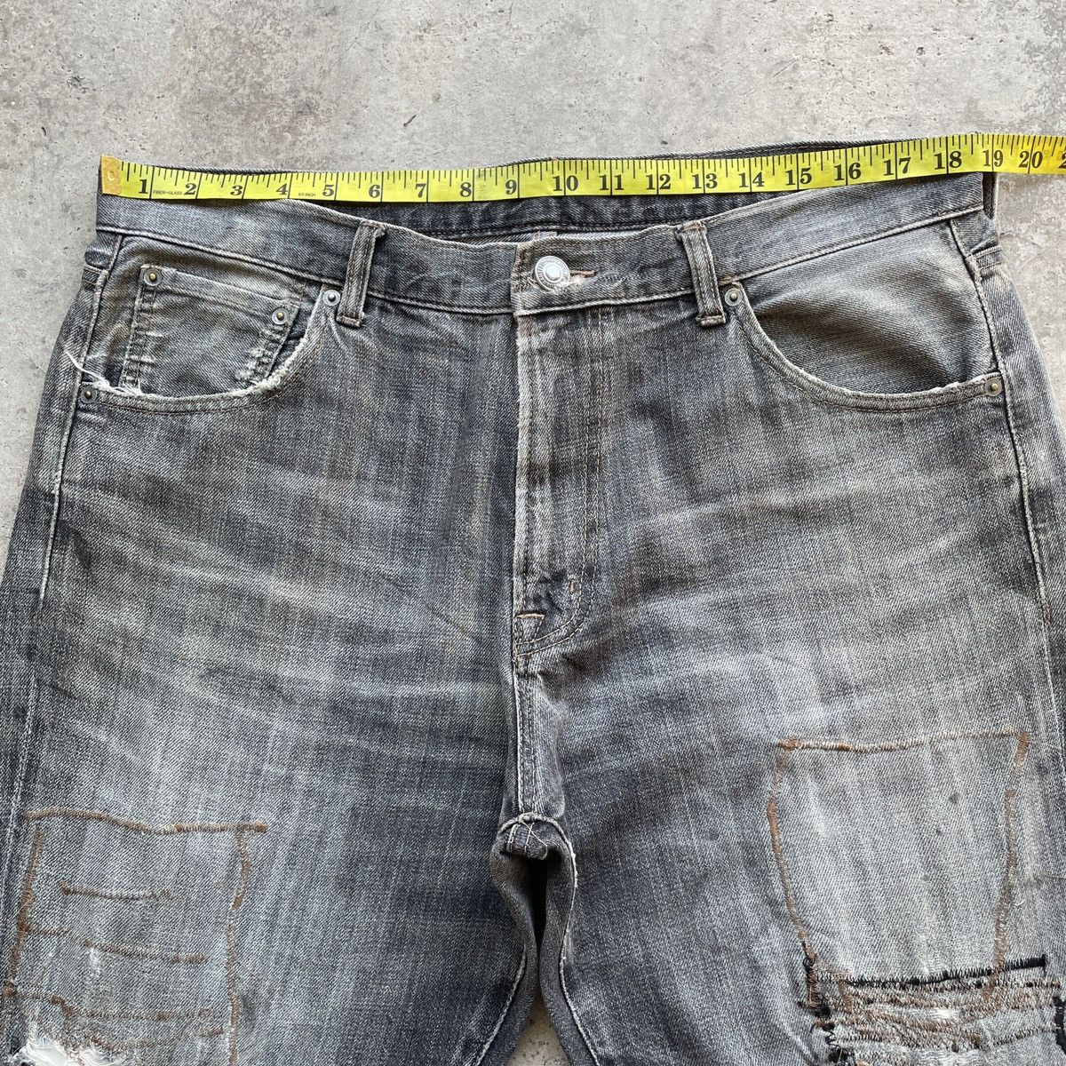 Japanese Brand W37x31.5💥 Japanese Vintage Black Faded Denim Jeans Pants Size US 37 - 5 Thumbnail