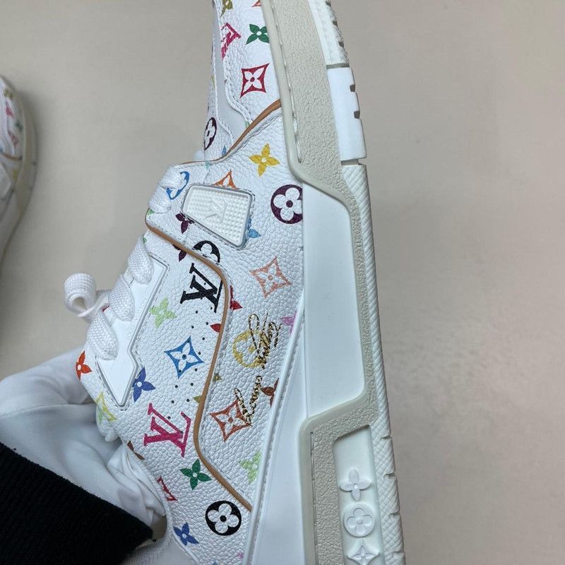 Louis Vuitton Takashi Murakami x Louis Vuitton White Trainers Size US 6 / IT 36 - 7 Thumbnail