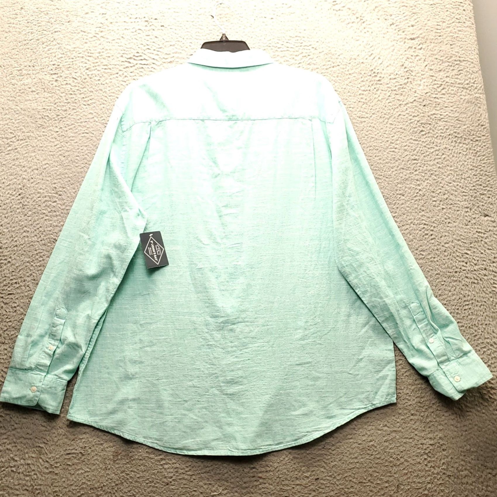 Vintage St. John's Bay Casual Shirt Mens XXL Green Classic Fit Long Sleeve Button-Up Size US XXL / EU 58 / 5 - 2 Thumbnail