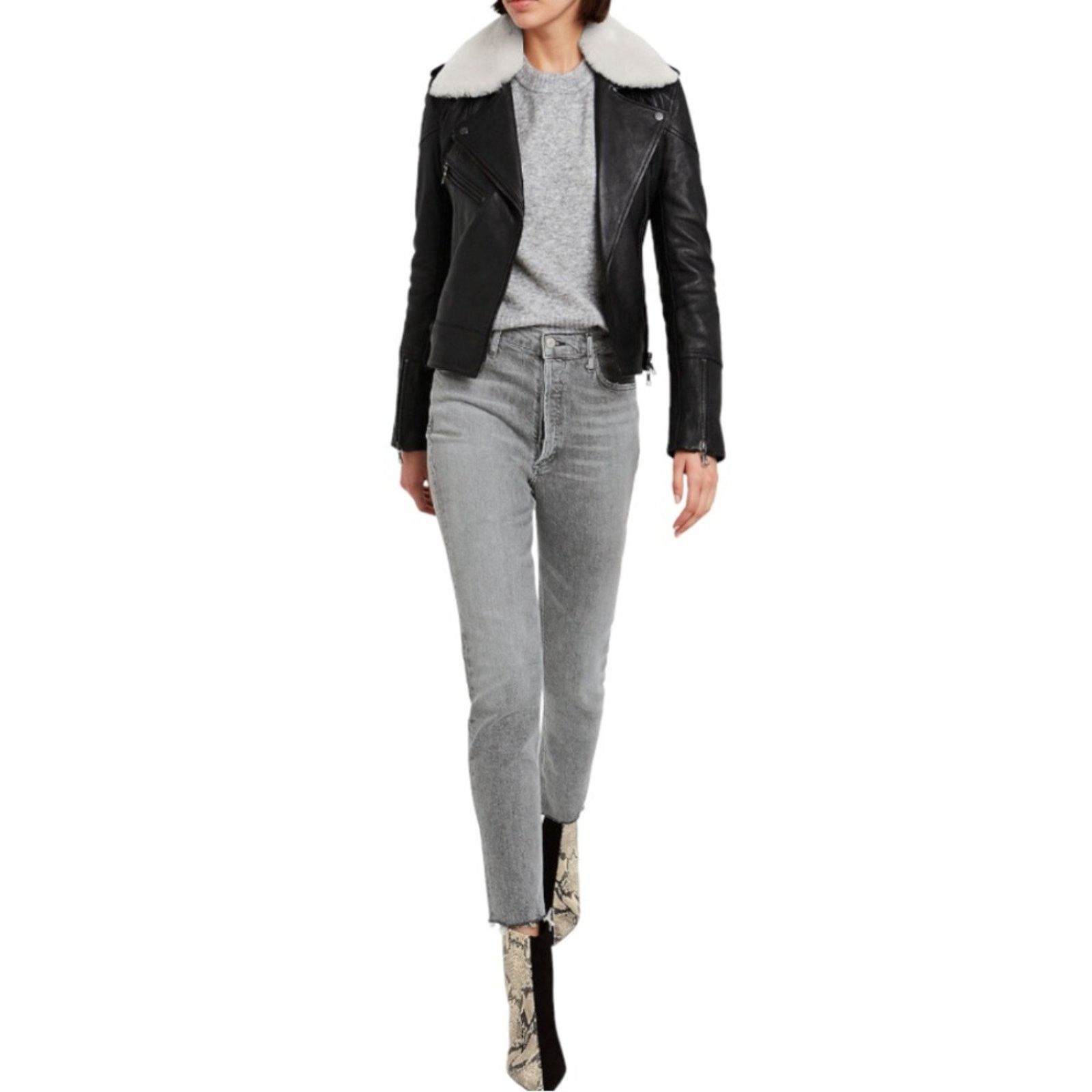 Agolde Agolde High Rise Skinny Gray Jeans | Size 24 Size 25" / US 0 / IT 36 - 9 Thumbnail