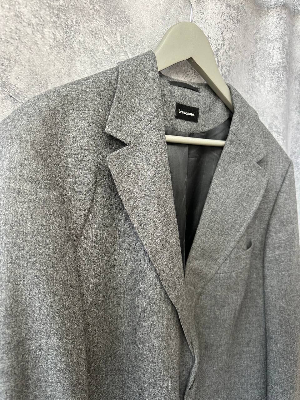 BENVENUTO. Benevenuto Tailored Blazer Suit Jacket Wool Classic Size 54R - 4 Thumbnail