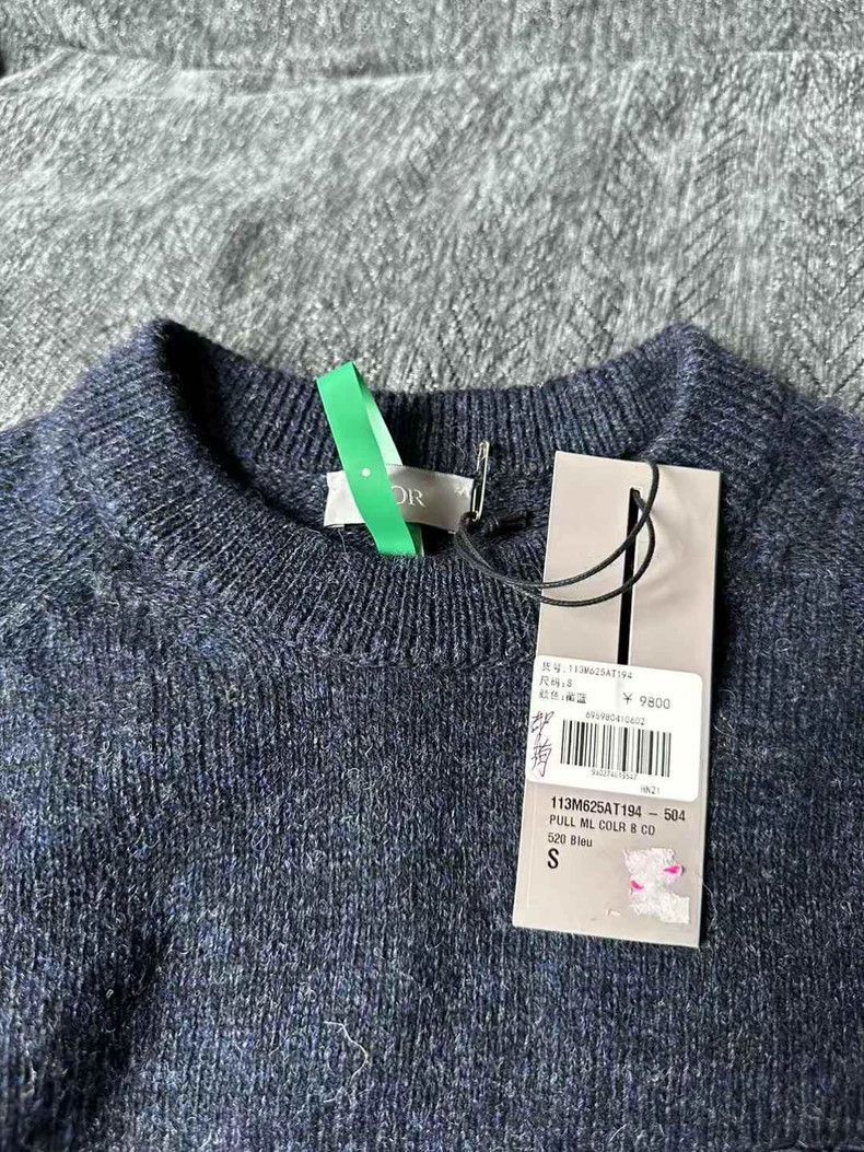 Dior dior cd embroidered long sleeve sweater Size US S / EU 44-46 / 1 - 3 Thumbnail